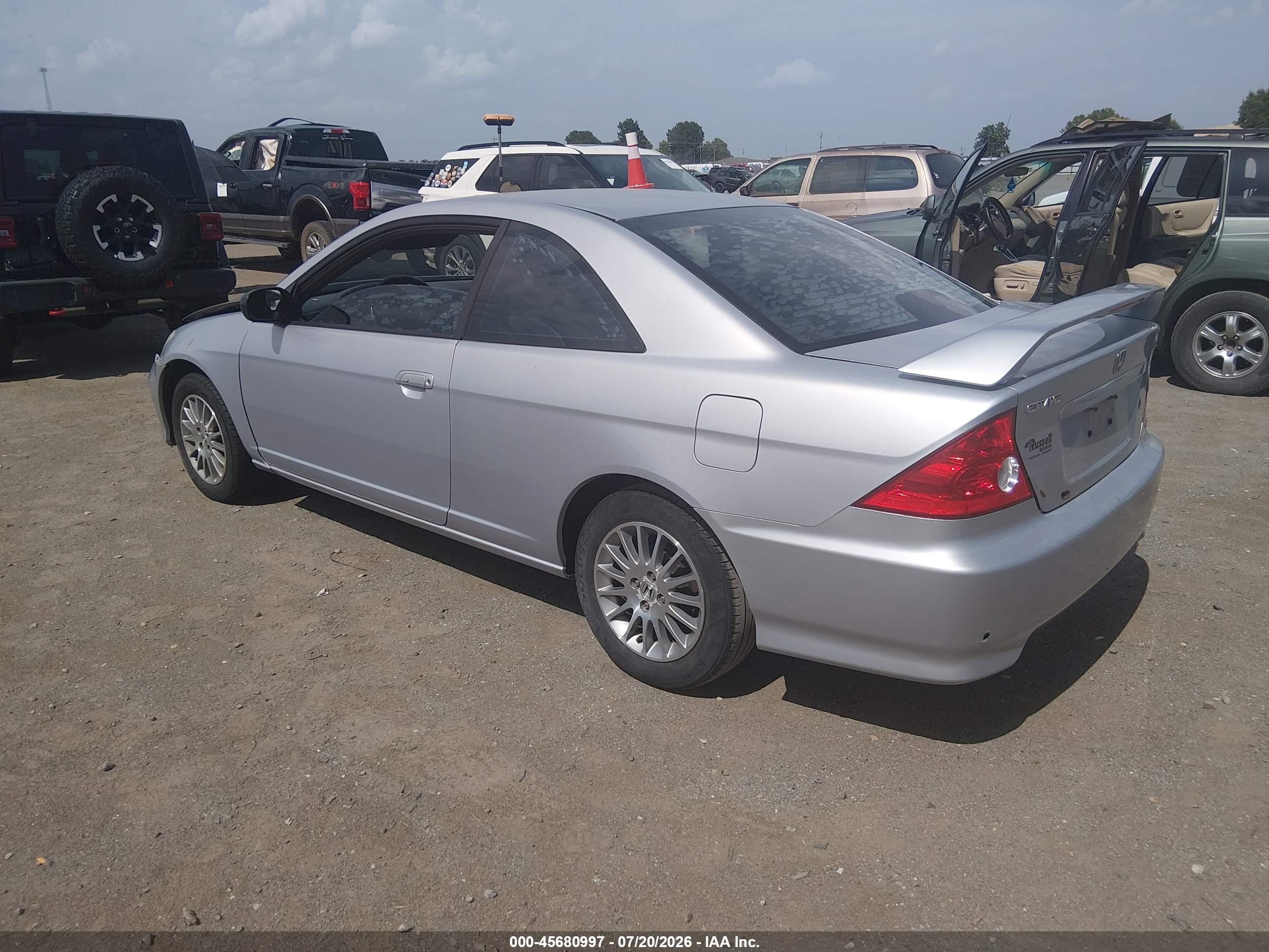 2005 Honda Civic Lx Silver vin: 1HGEM22575L072903