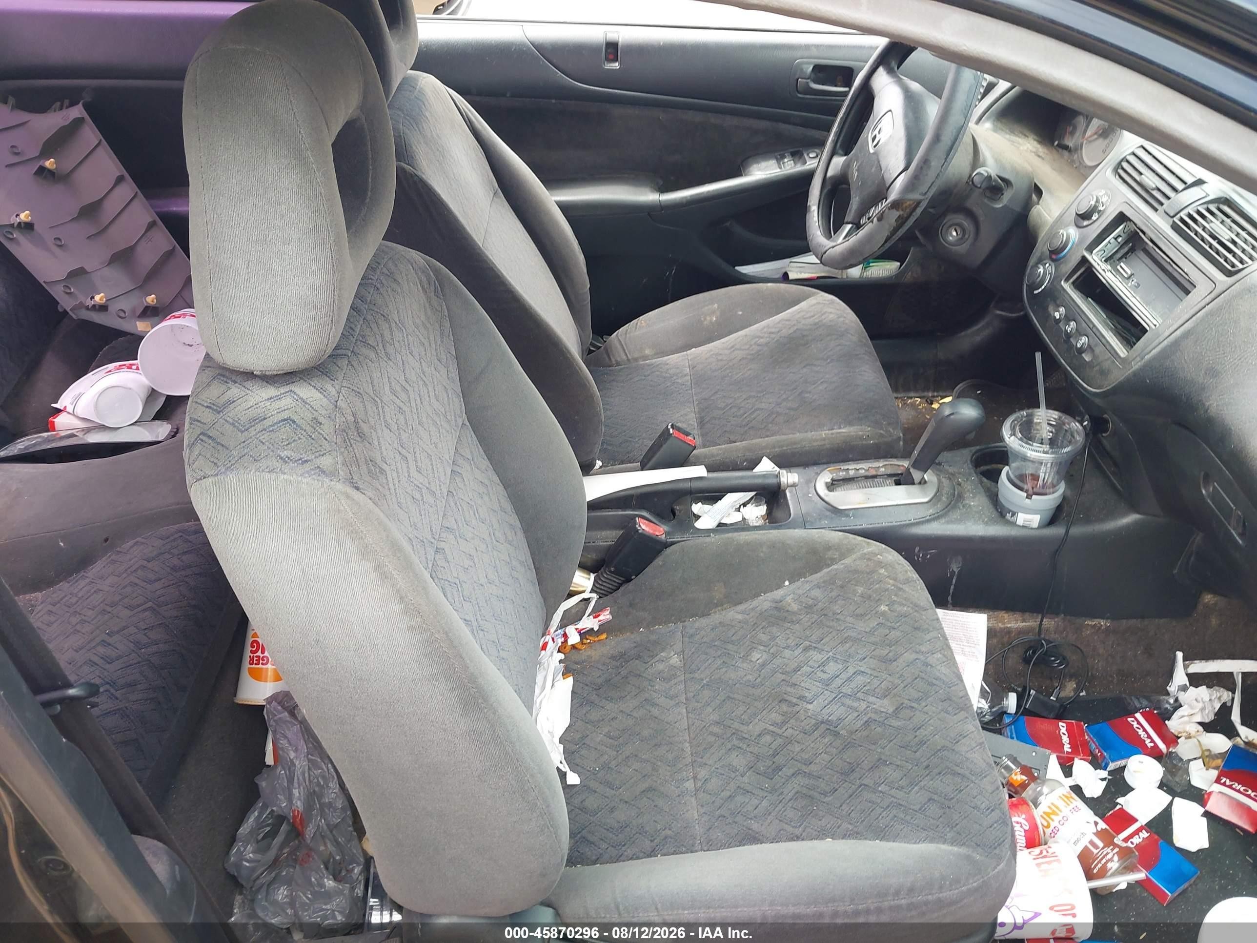 2001 Honda Civic Lx Black vin: 1HGEM22581L048006