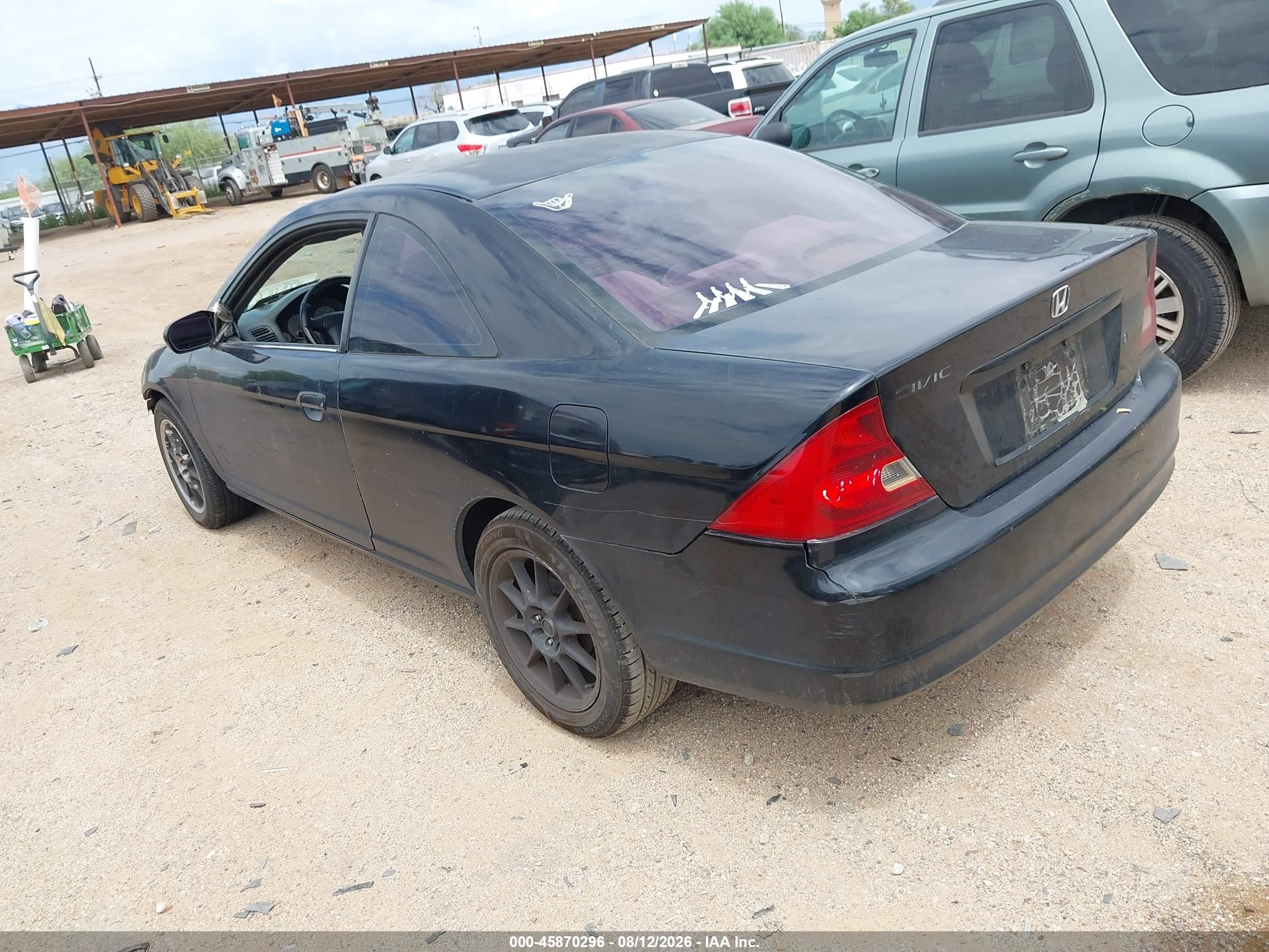 2001 Honda Civic Lx Black vin: 1HGEM22581L048006