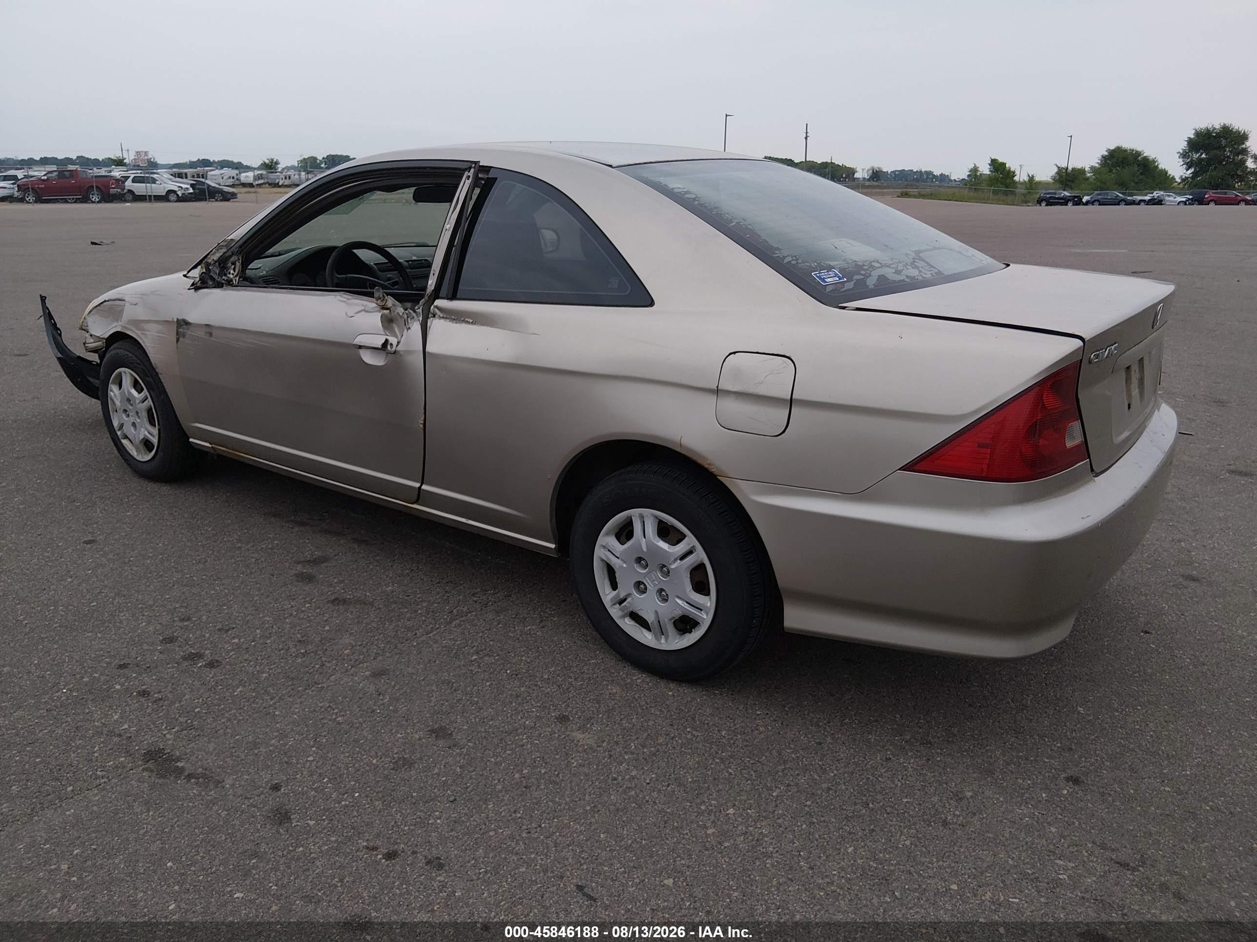 2002 Honda Civic Lx Brown vin: 1HGEM22582L070265