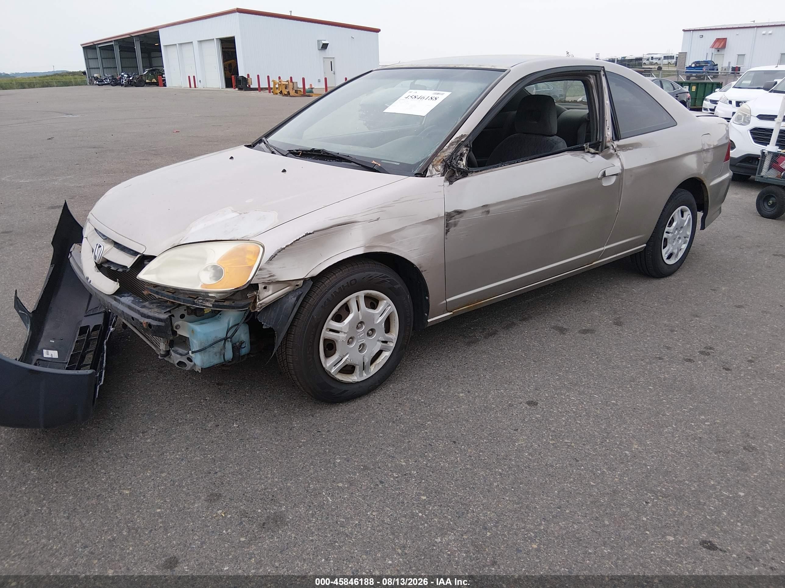 2002 Honda Civic Lx Brown vin: 1HGEM22582L070265