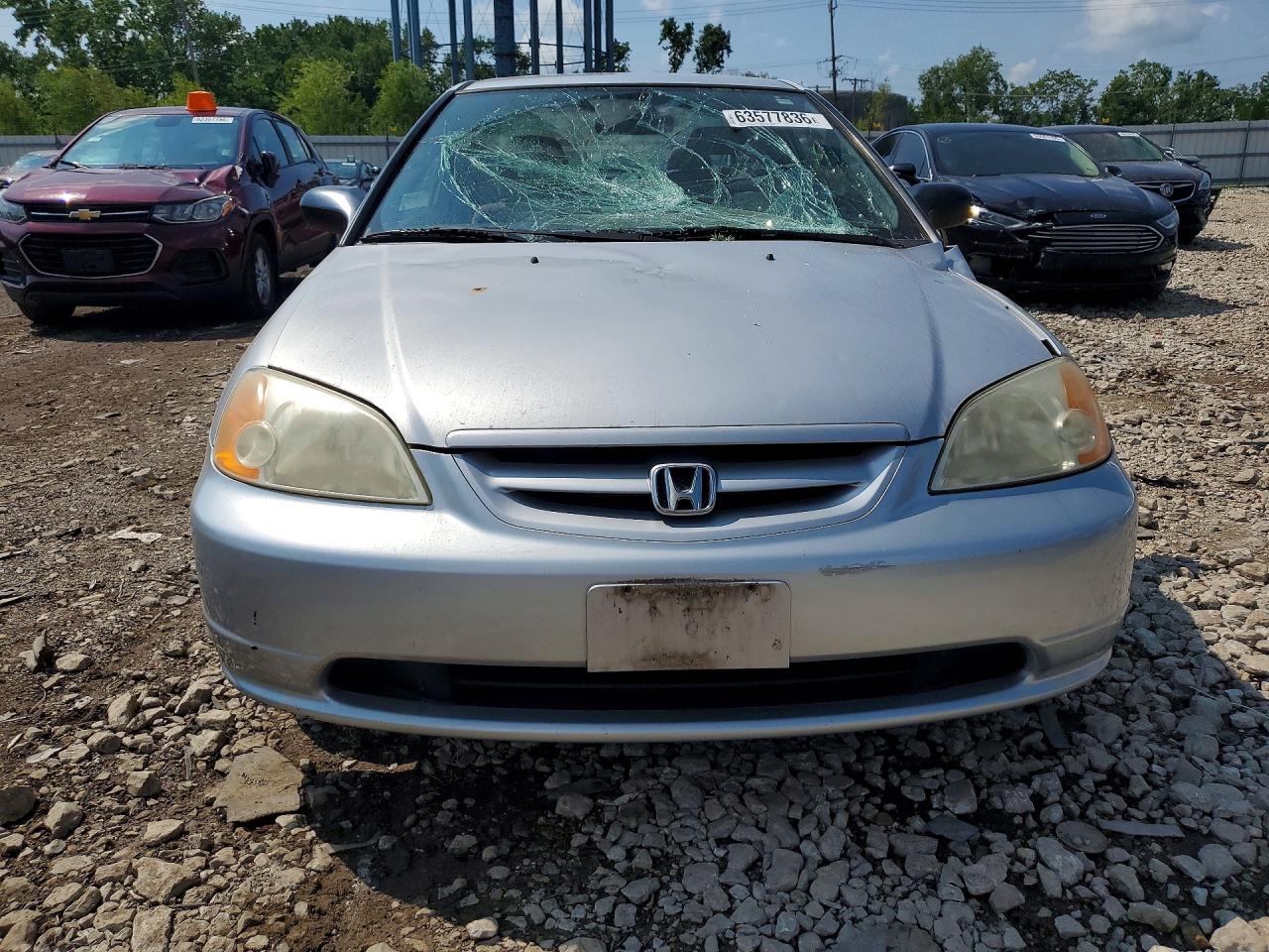 2003 Honda Civic Lx Silver vin: 1HGEM22583L001111