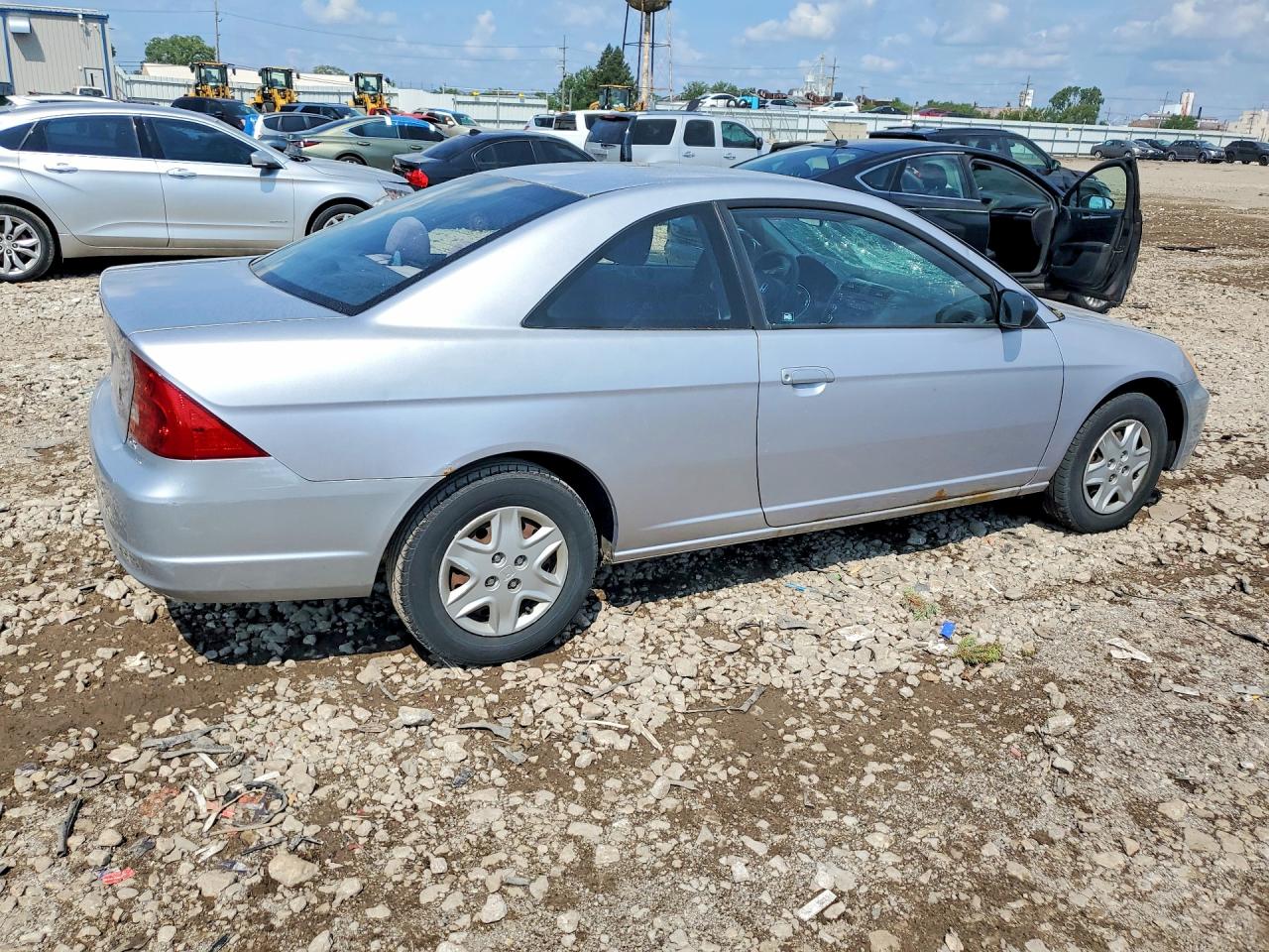 2003 Honda Civic Lx Silver vin: 1HGEM22583L001111