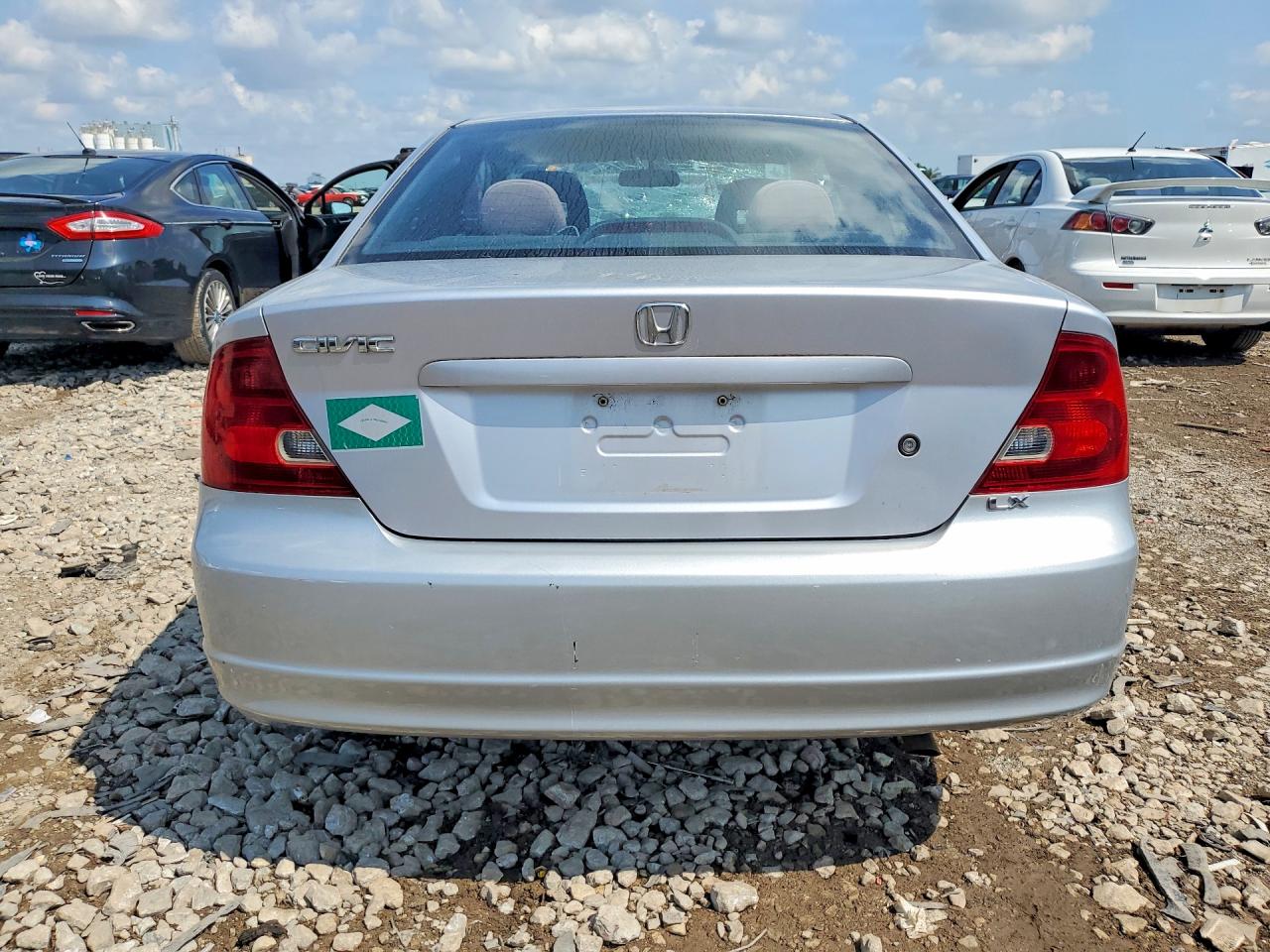 2003 Honda Civic Lx Silver vin: 1HGEM22583L001111