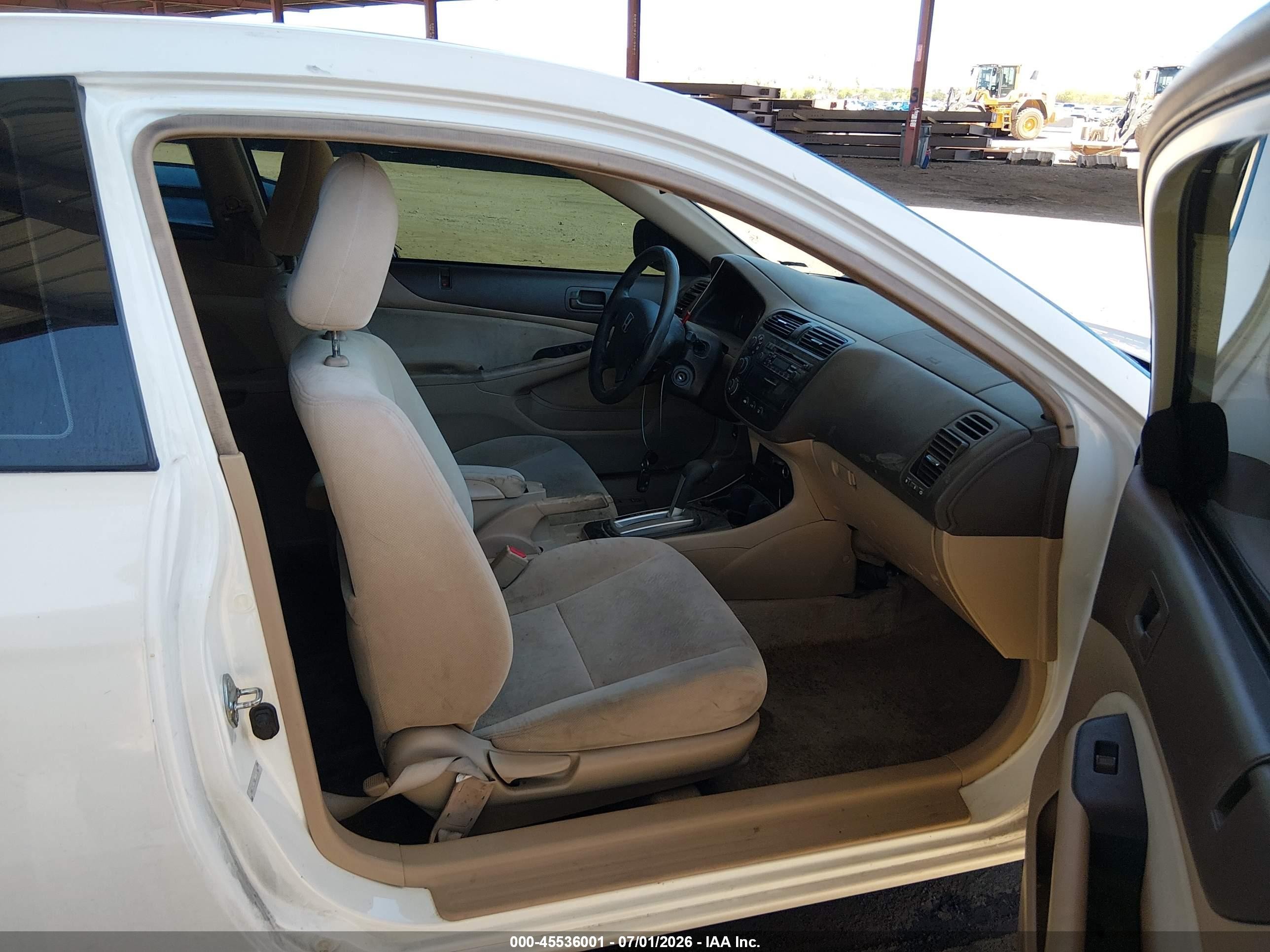 2005 Honda Civic Lx Белый vin: 1HGEM22585L078046