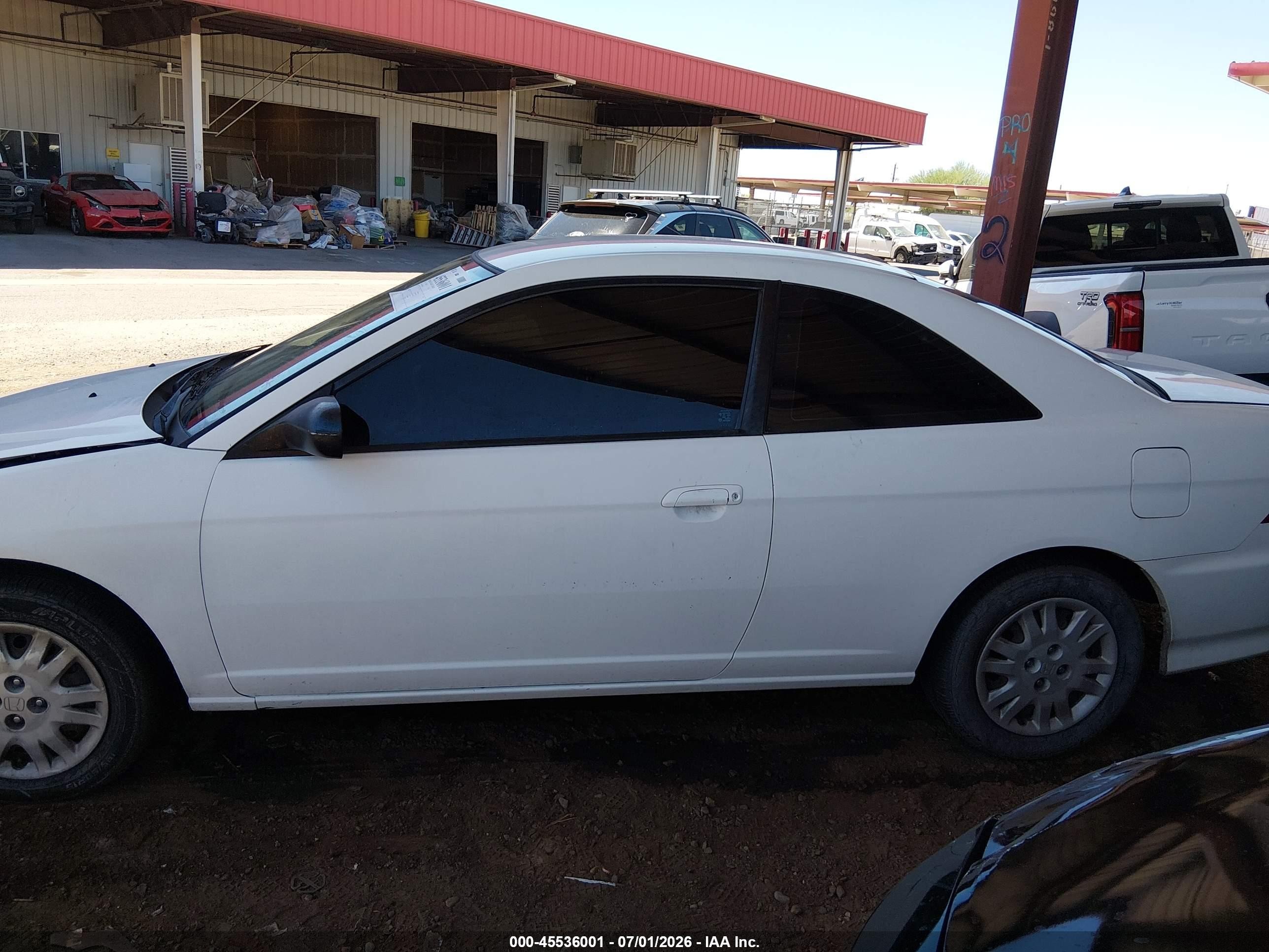 2005 Honda Civic Lx Белый vin: 1HGEM22585L078046