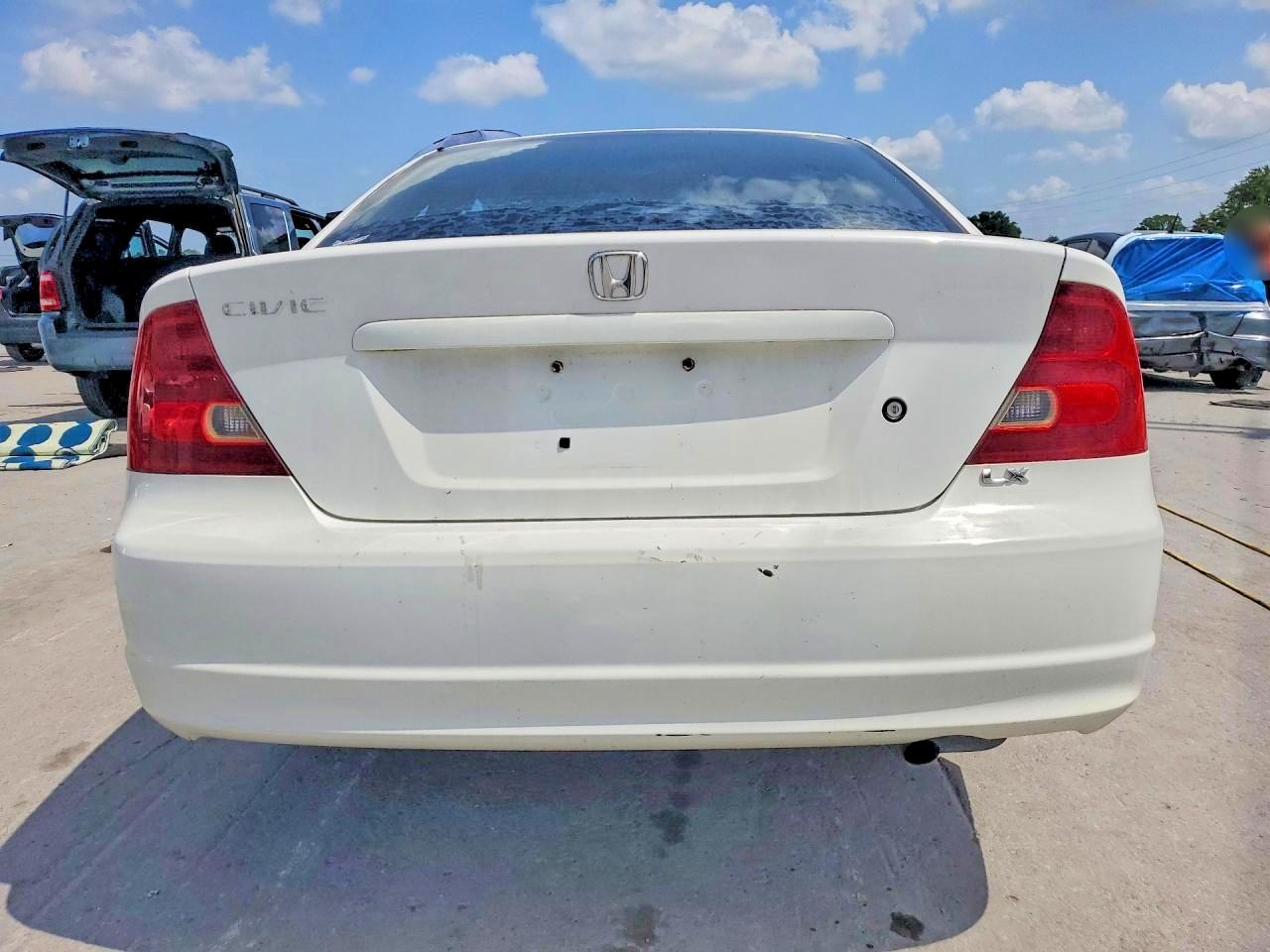 2001 Honda Civic Lx White vin: 1HGEM22591L038469