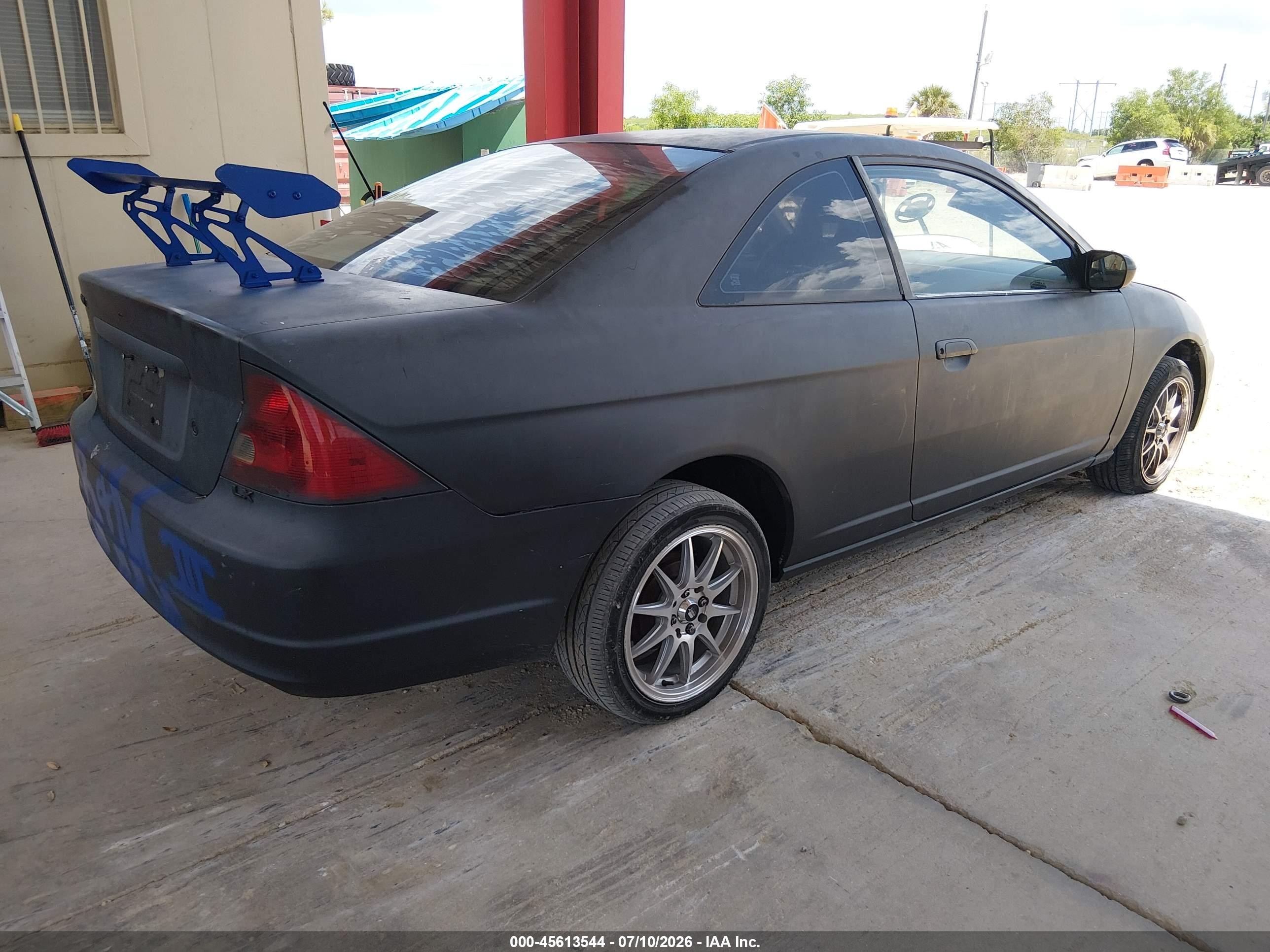 2002 Honda Civic Lx Черный vin: 1HGEM22592L060196
