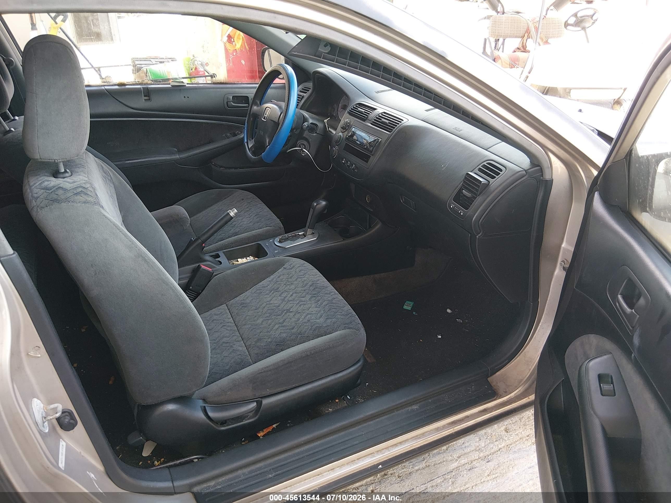 2002 Honda Civic Lx Черный vin: 1HGEM22592L060196