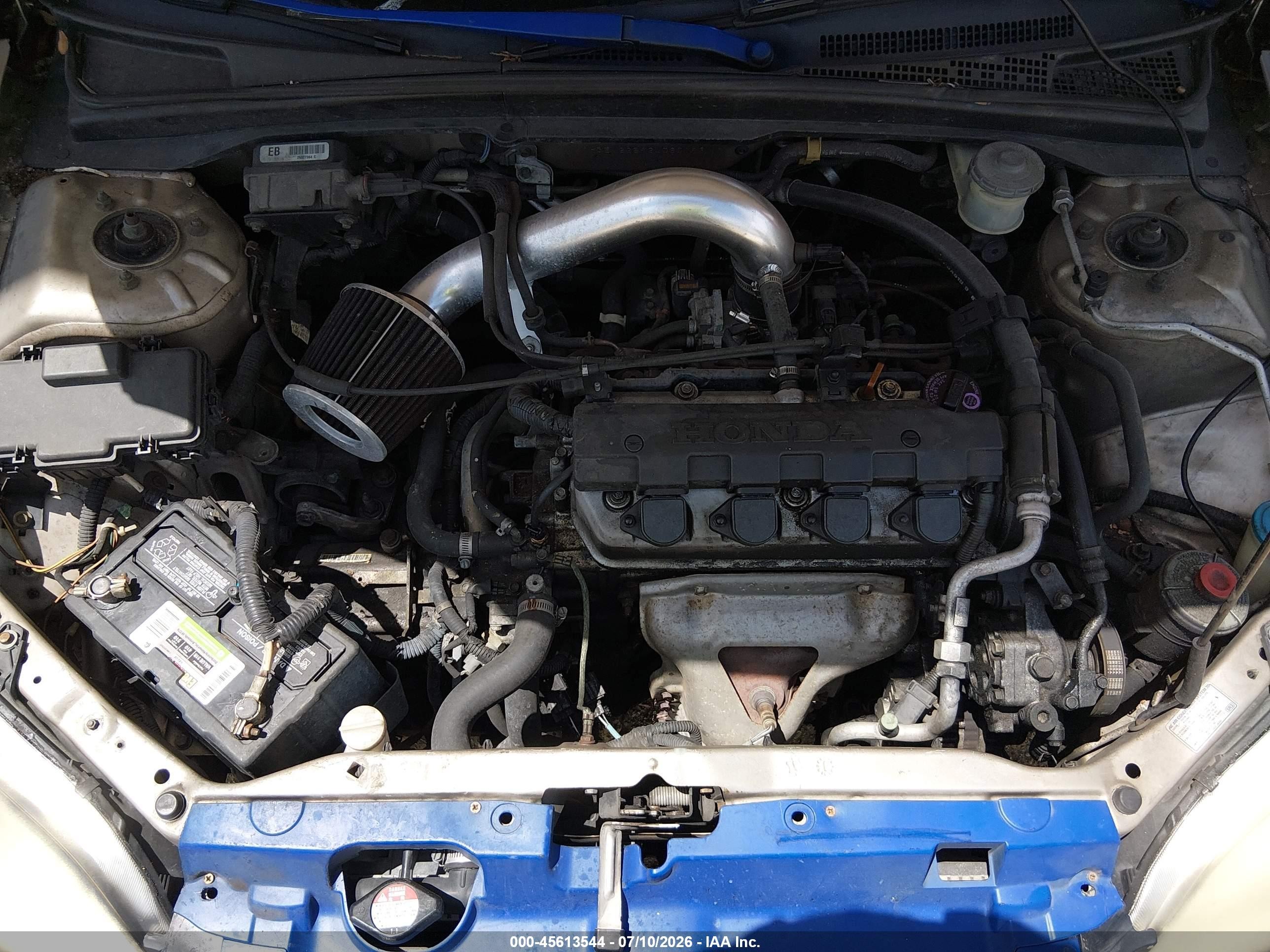2002 Honda Civic Lx Черный vin: 1HGEM22592L060196