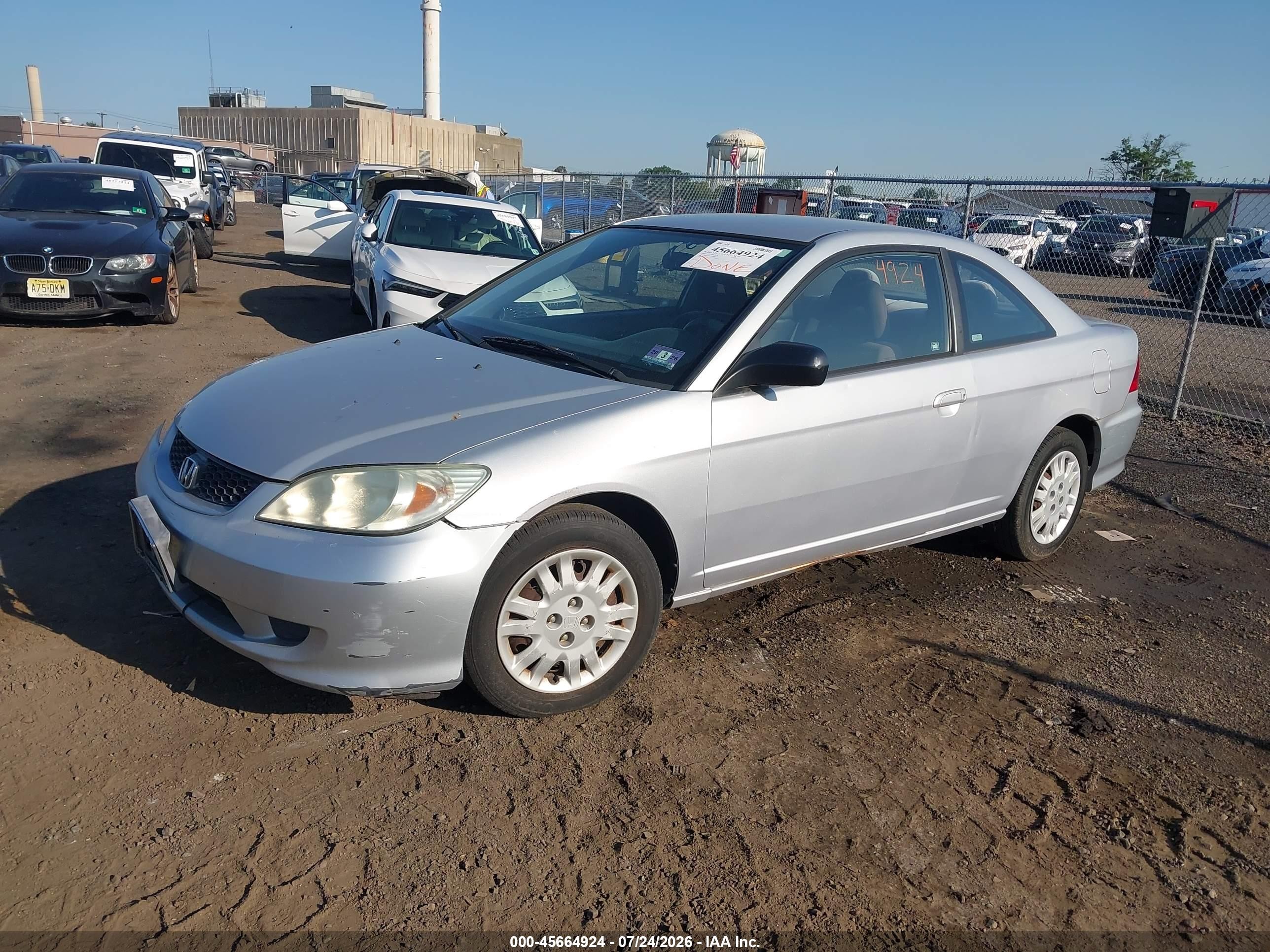 2004 Honda Civic Lx Silver vin: 1HGEM22594L004696