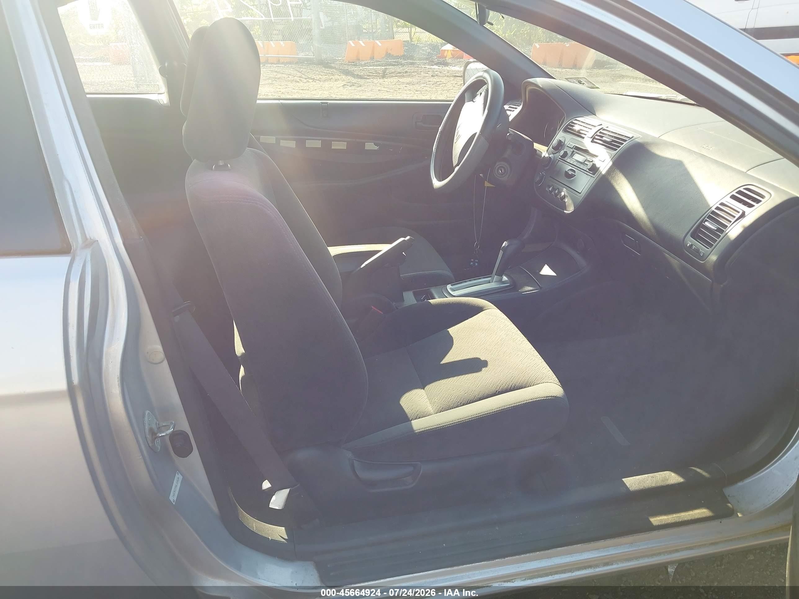 2004 Honda Civic Lx Silver vin: 1HGEM22594L004696