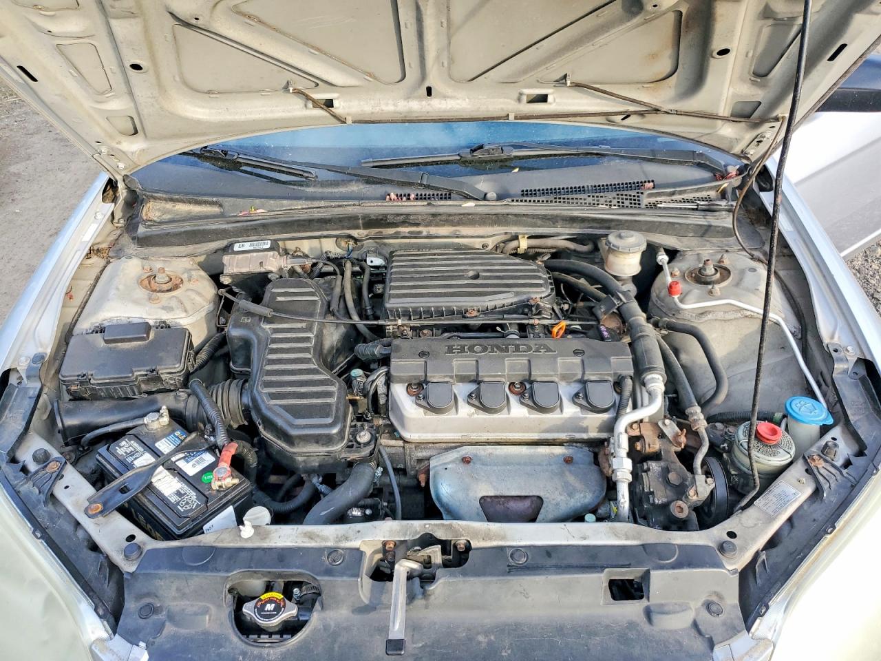 2004 Honda Civic Lx Silver vin: 1HGEM22594L018372