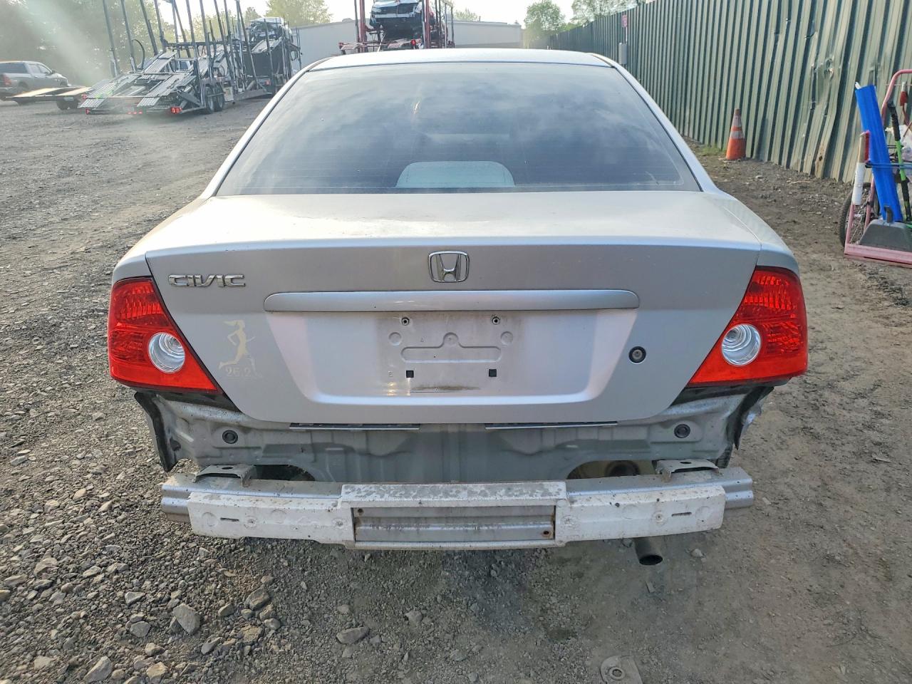 2004 Honda Civic Lx Silver vin: 1HGEM22594L018372