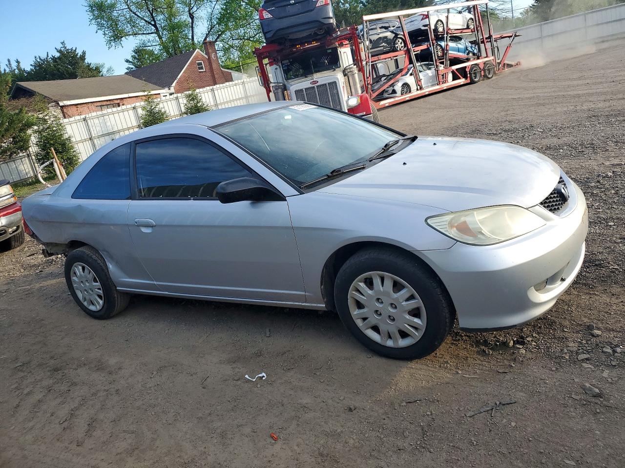 2004 Honda Civic Lx Silver vin: 1HGEM22594L018372