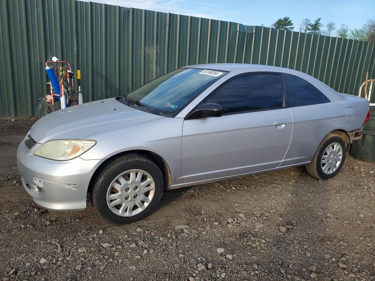 2004 Honda Civic Lx Silver vin: 1HGEM22594L018372