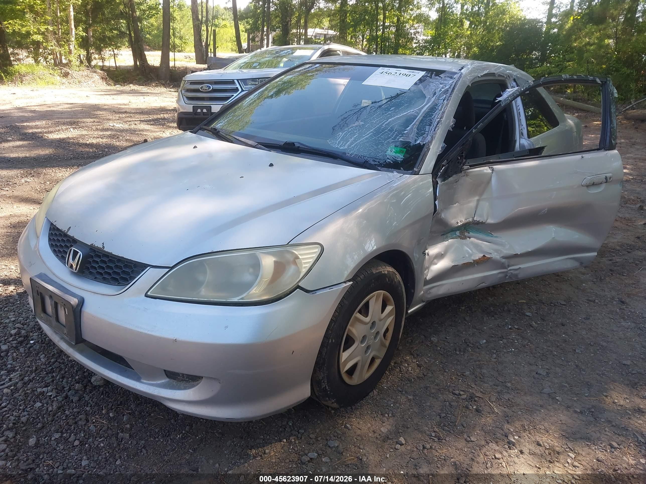 2005 Honda Civic Lx Silver vin: 1HGEM22595L009639