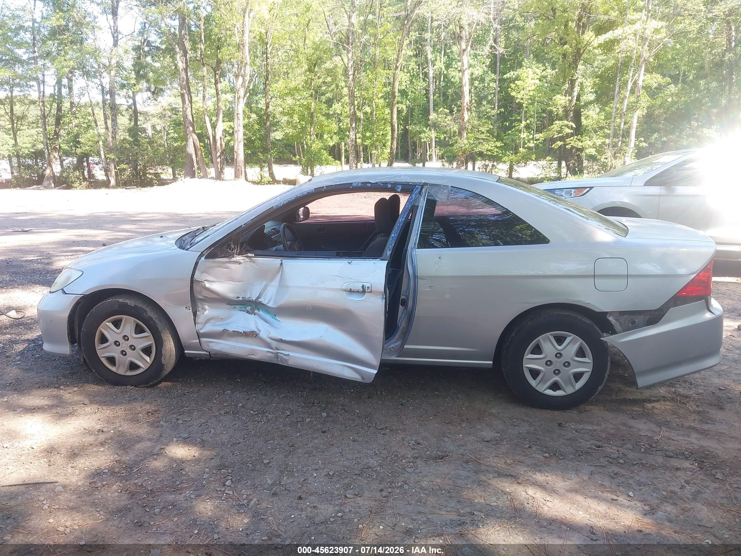 2005 Honda Civic Lx Silver vin: 1HGEM22595L009639