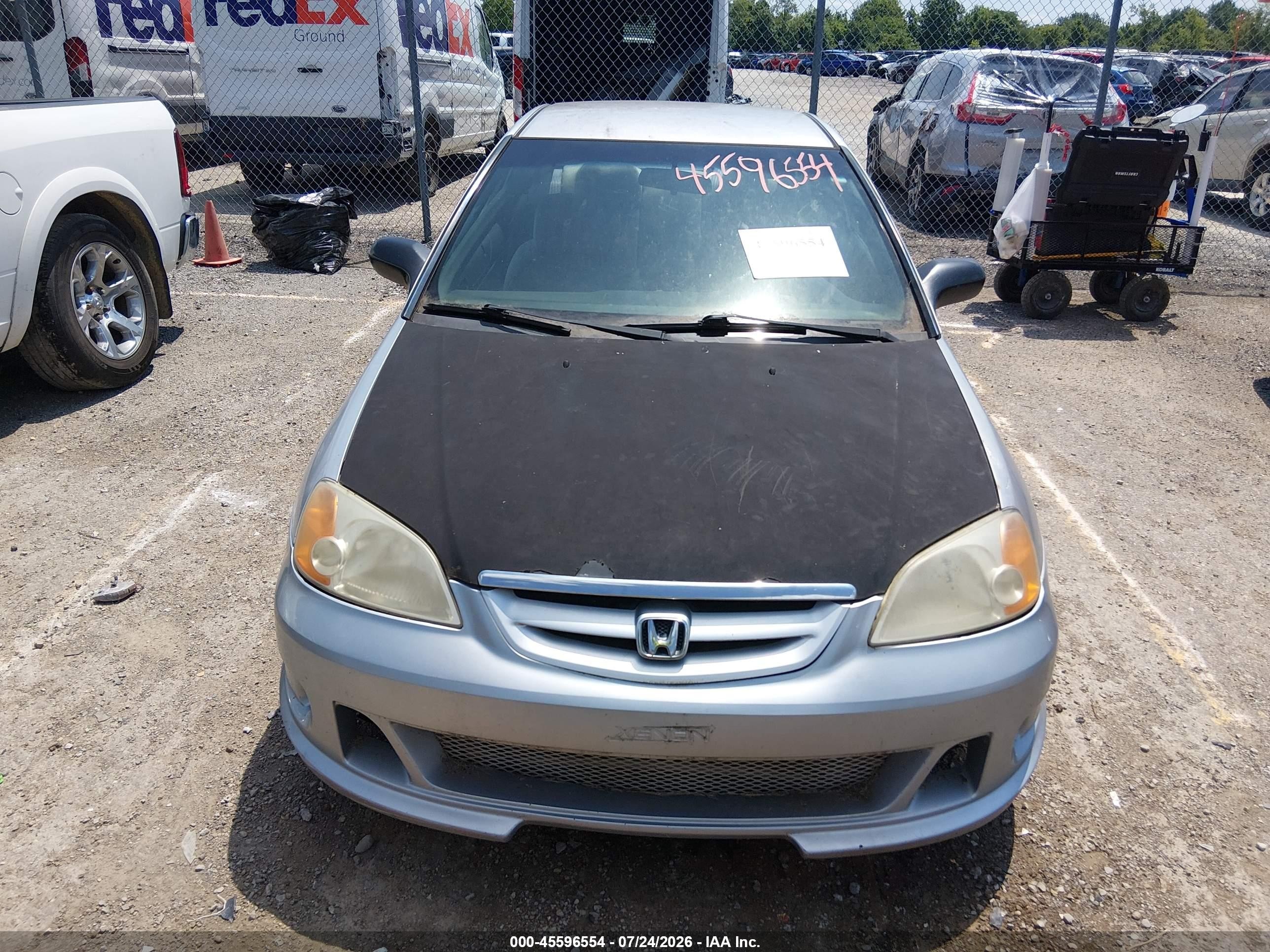 2001 Honda Civic Lx Silver vin: 1HGEM225X1L015217