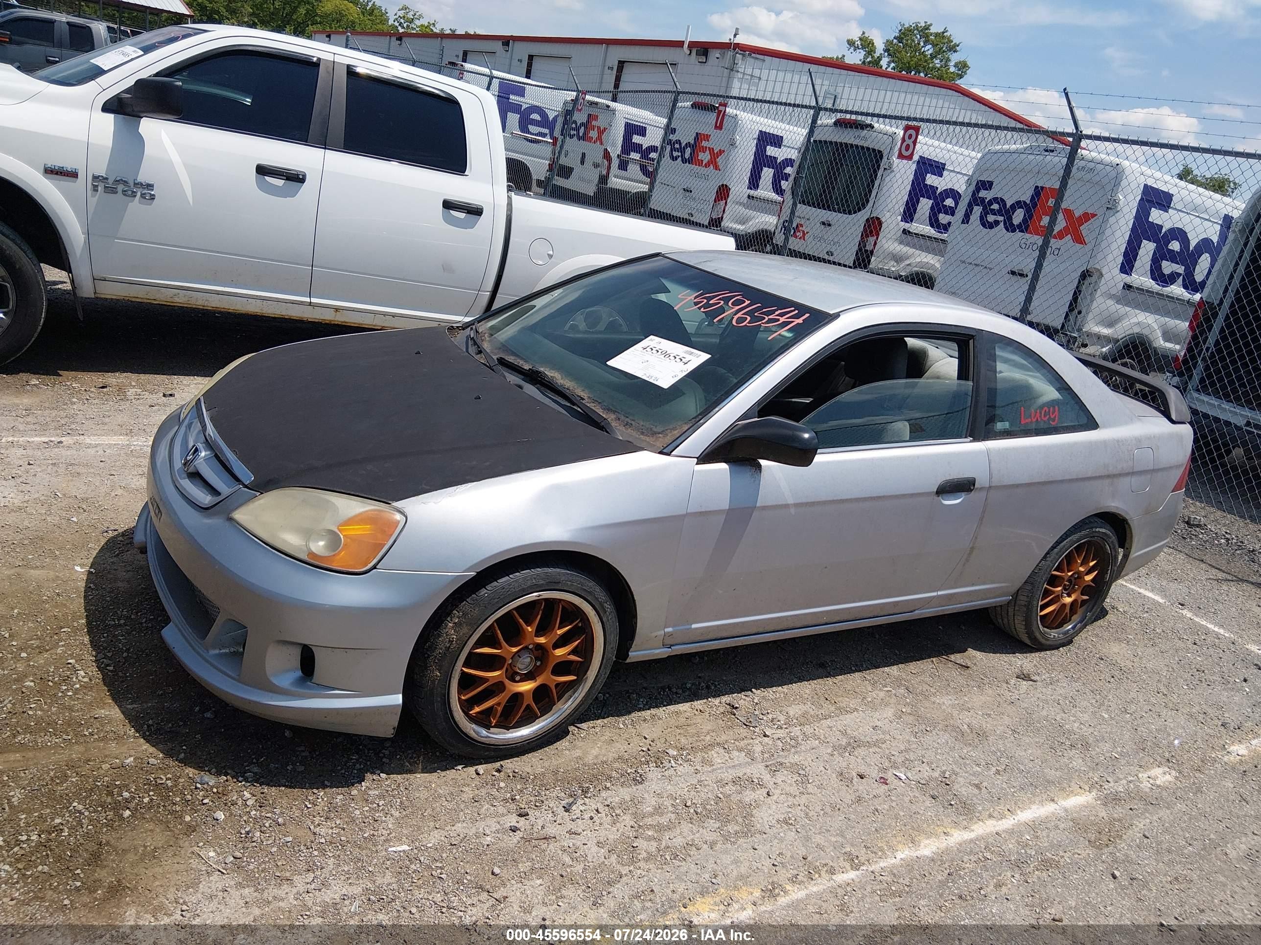 2001 Honda Civic Lx Silver vin: 1HGEM225X1L015217