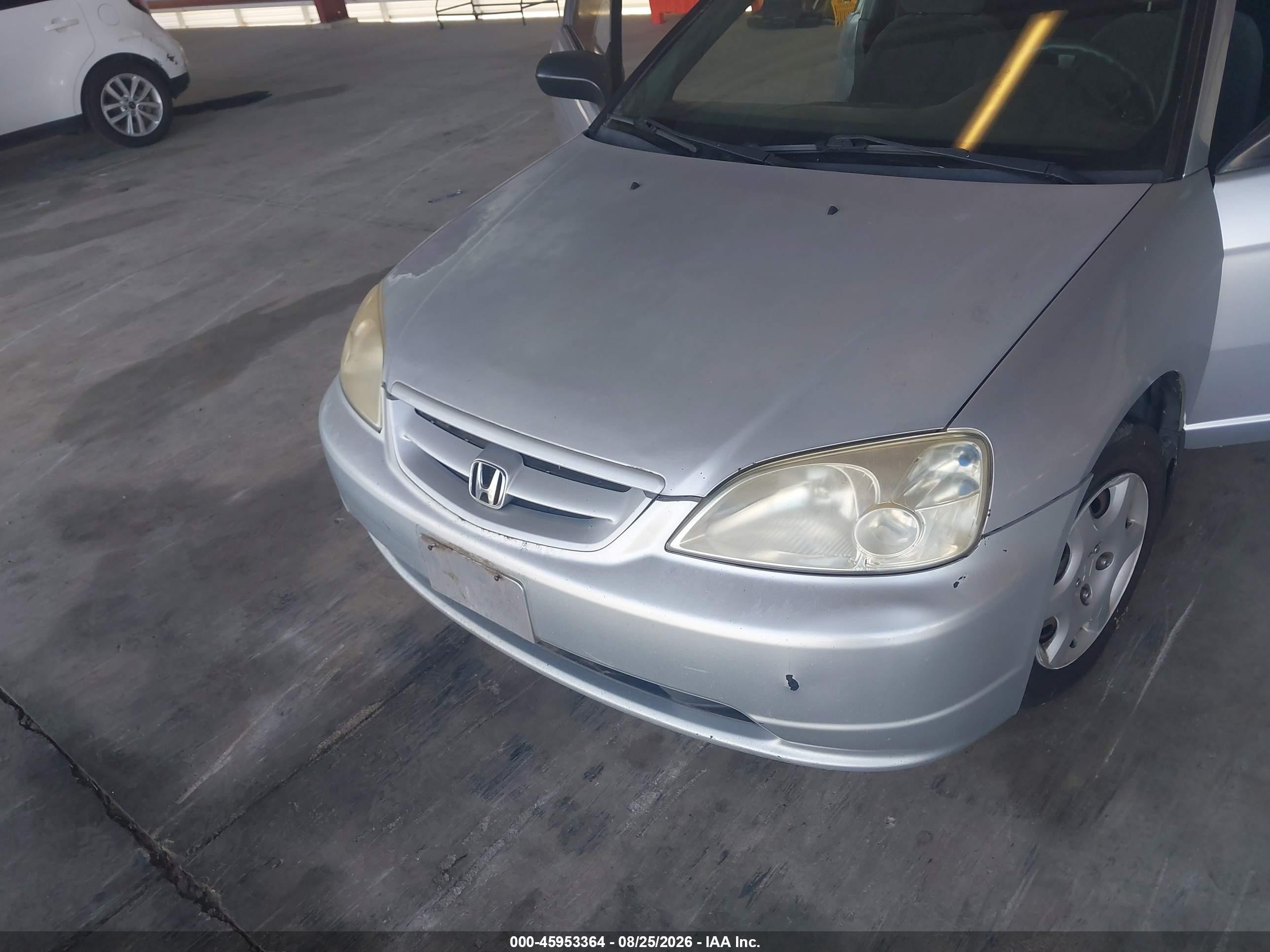 2002 Honda Civic Lx Серебряный vin: 1HGEM225X2L109552