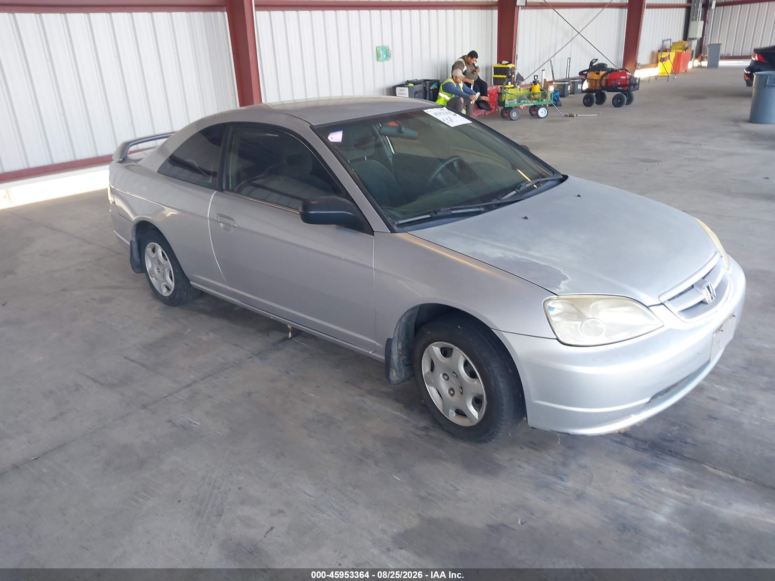 2002 Honda Civic Lx Серебряный vin: 1HGEM225X2L109552