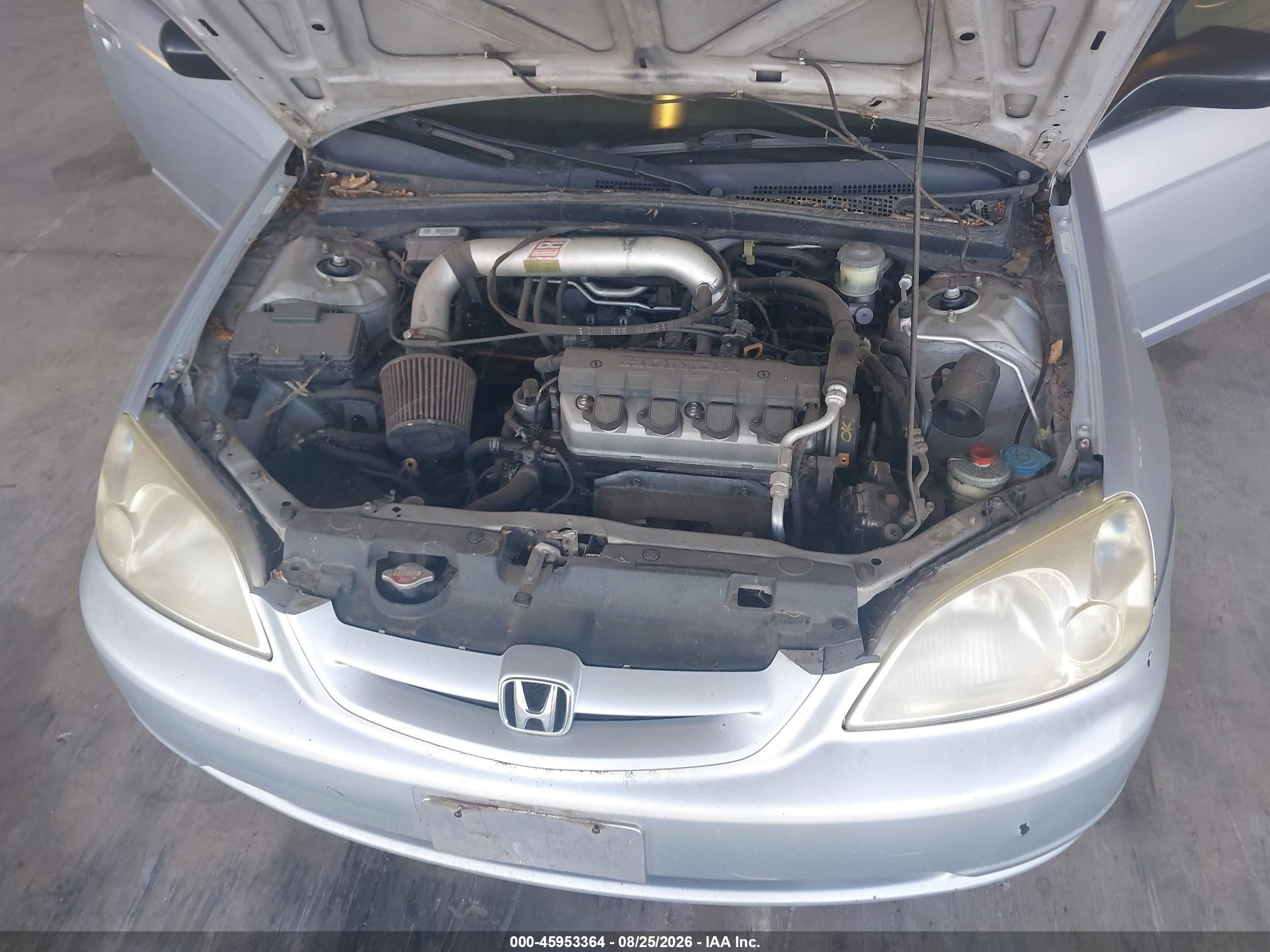 2002 Honda Civic Lx Серебряный vin: 1HGEM225X2L109552