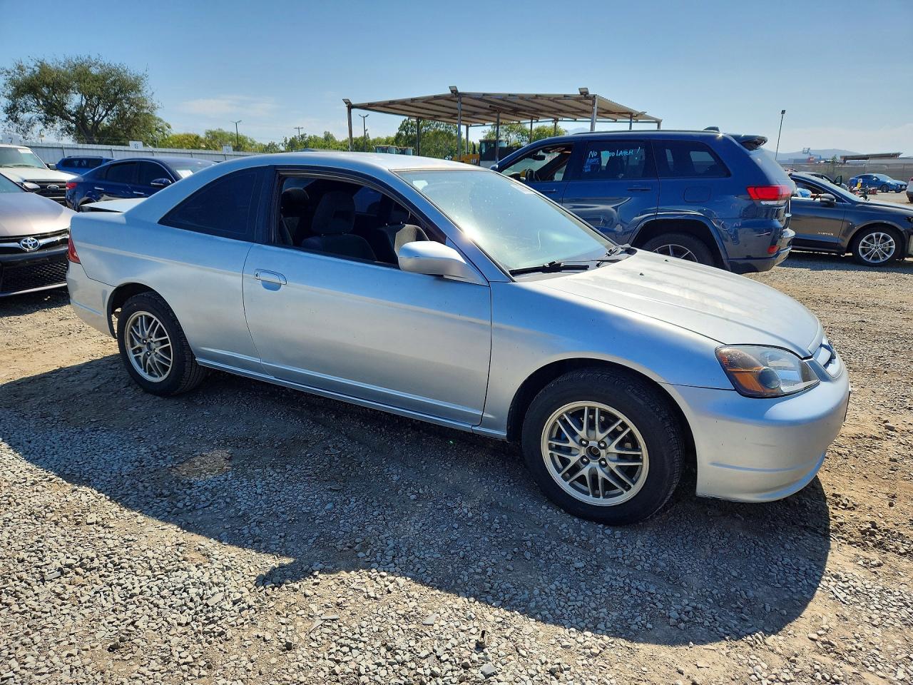 2003 Honda Civic Lx Silver vin: 1HGEM225X3L015012