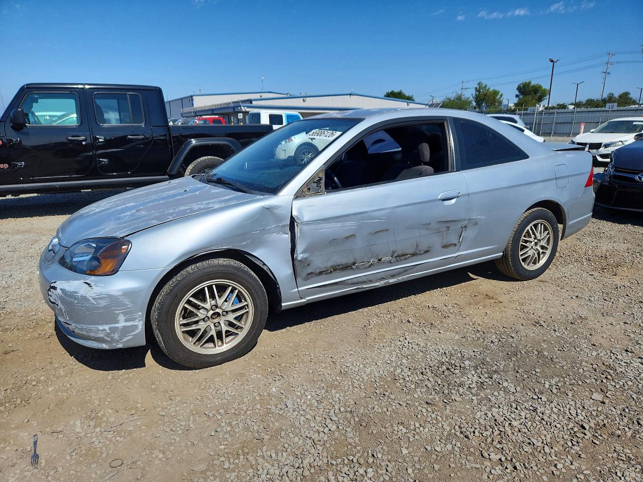 2003 Honda Civic Lx Silver vin: 1HGEM225X3L015012