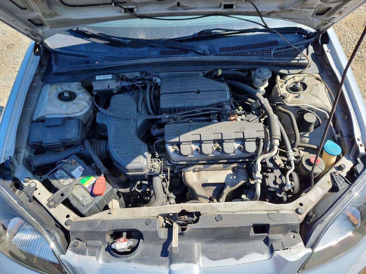 2003 Honda Civic Lx Silver vin: 1HGEM225X3L015012