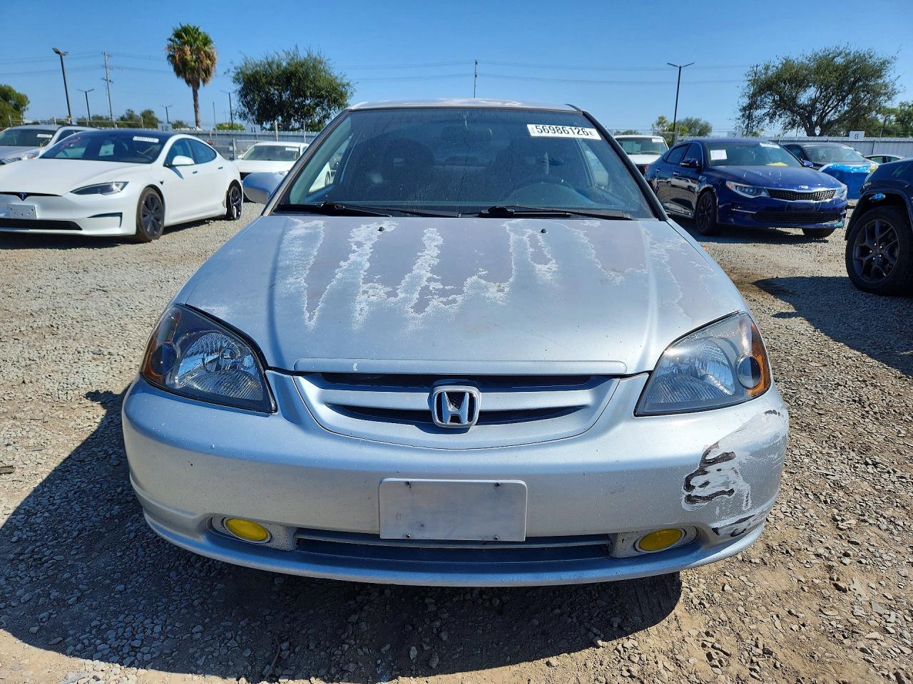 2003 Honda Civic Lx Silver vin: 1HGEM225X3L015012