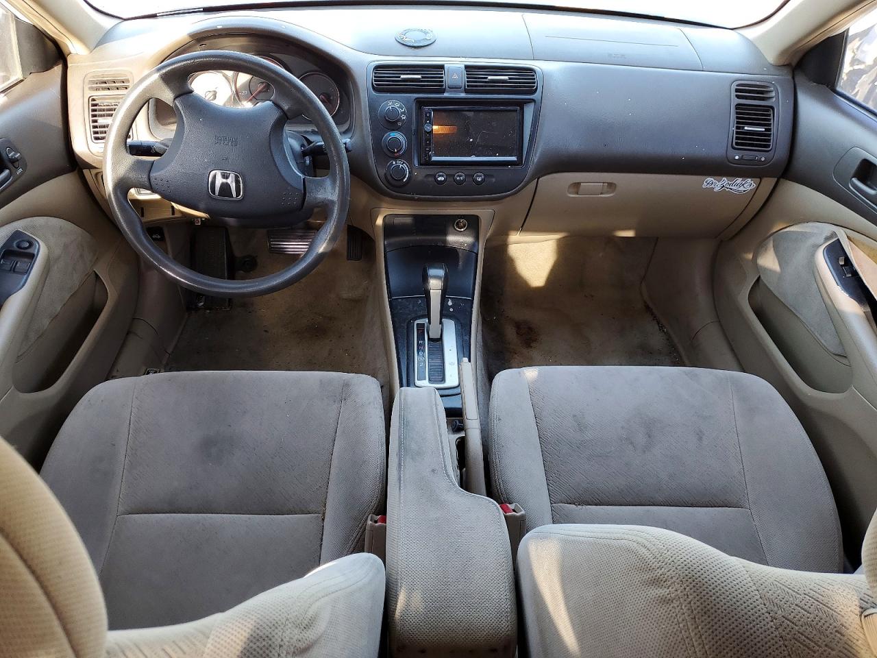 2005 Honda Civic Lx White vin: 1HGEM22605L017105