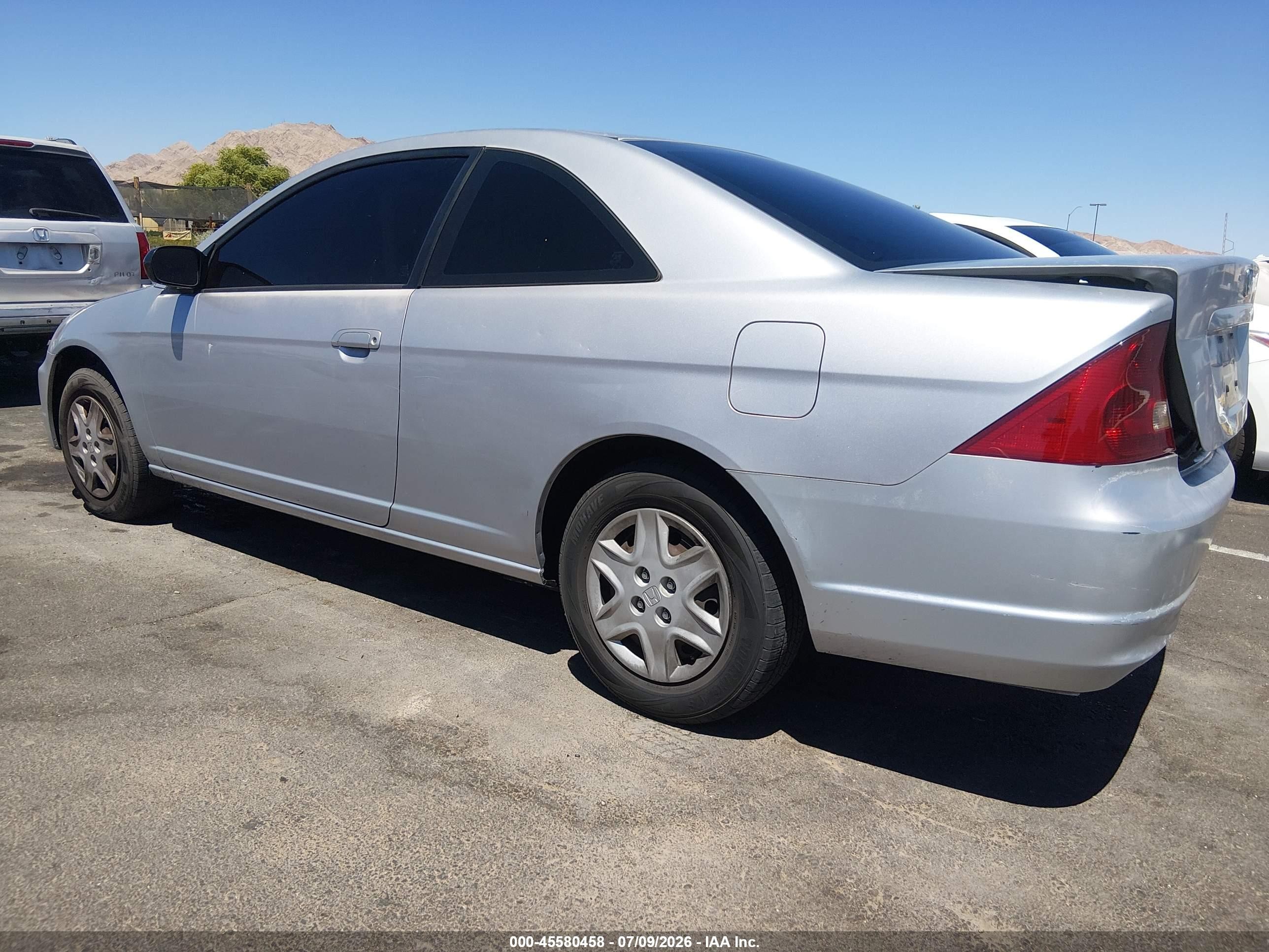2003 Honda Civic Lx Silver vin: 1HGEM22673L080599
