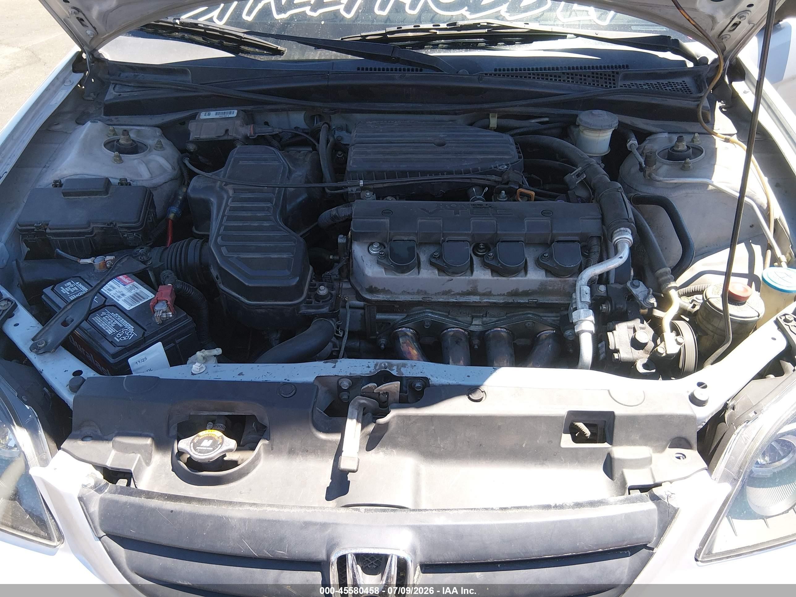 2003 Honda Civic Lx Silver vin: 1HGEM22673L080599