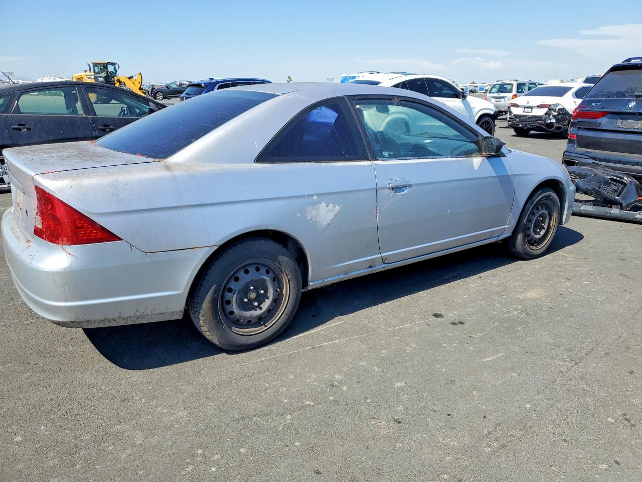 2002 Honda Civic Lx Silver vin: 1HGEM22682L063468