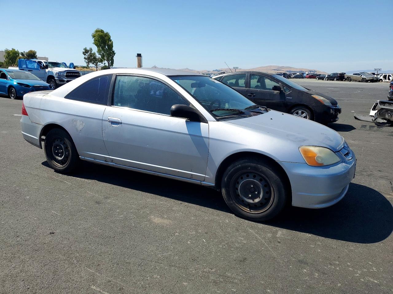 2002 Honda Civic Lx Silver vin: 1HGEM22682L063468