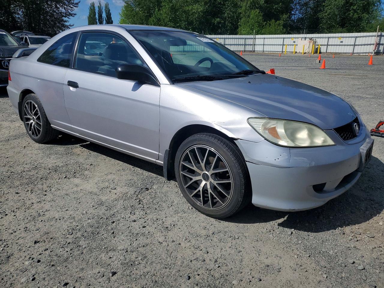 2005 Honda Civic Hx Серебряный vin: 1HGEM22845L059536