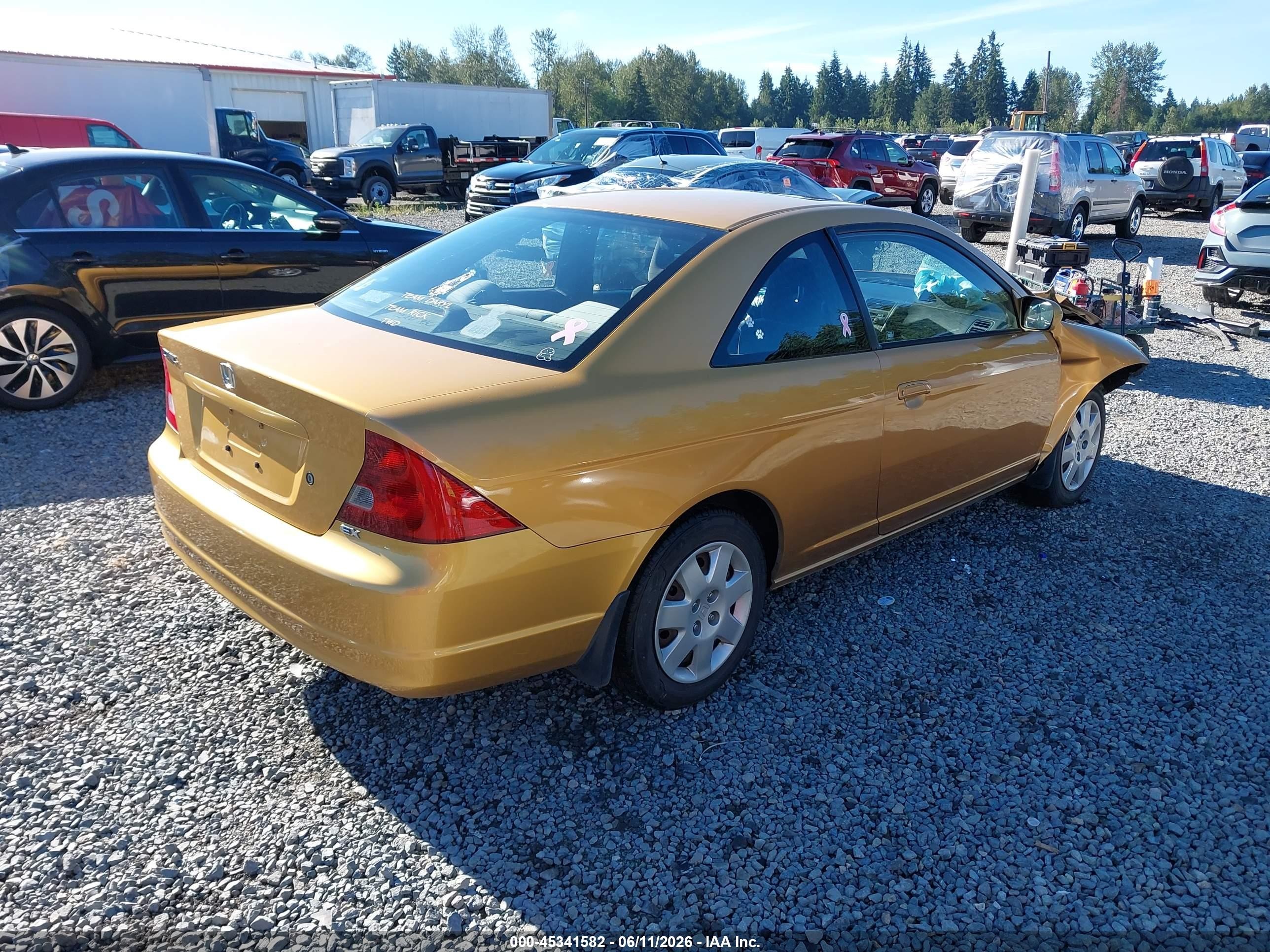 2001 Honda Civic Ex Gold vin: 1HGEM22901L004844