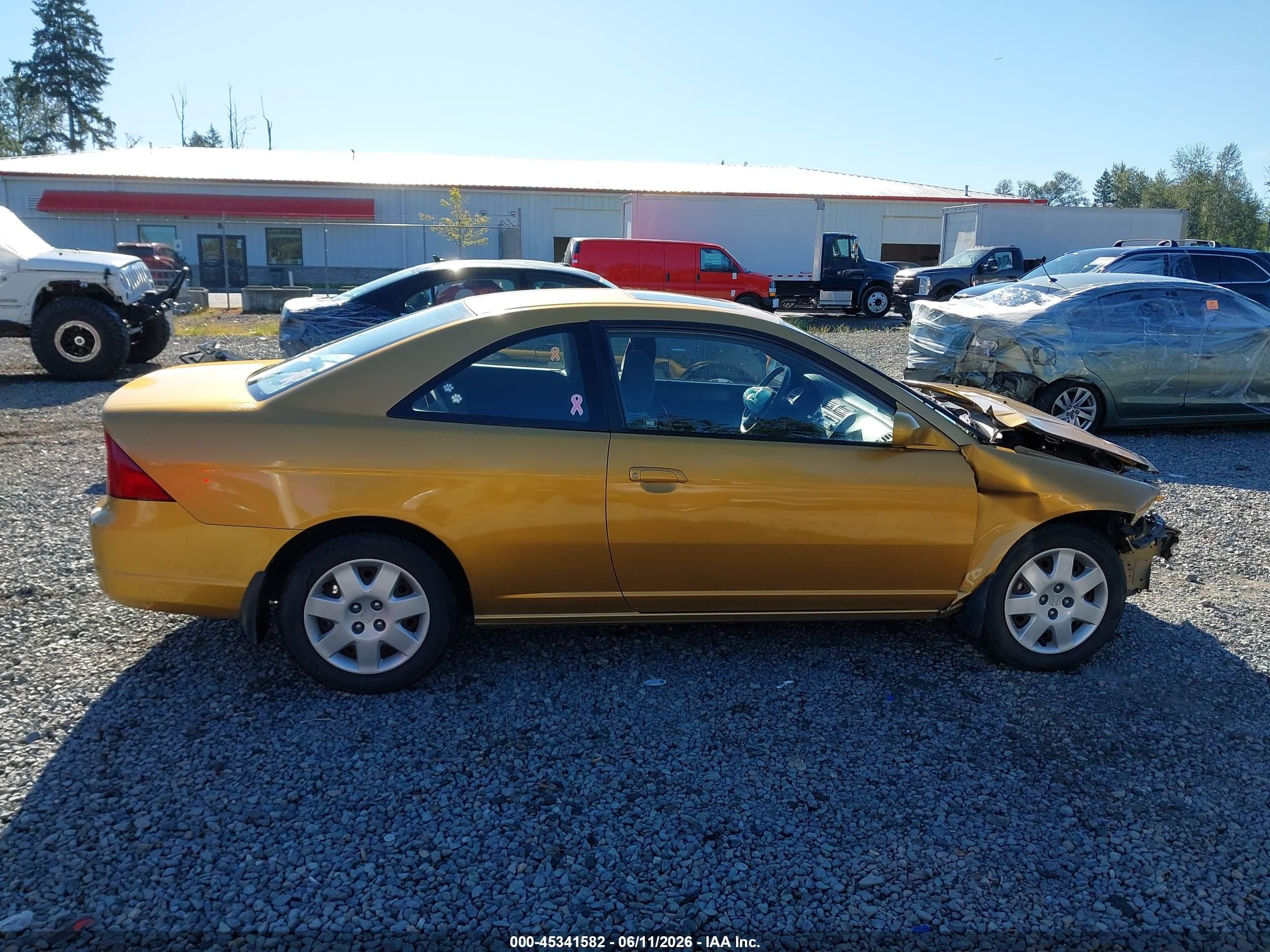 2001 Honda Civic Ex Gold vin: 1HGEM22901L004844