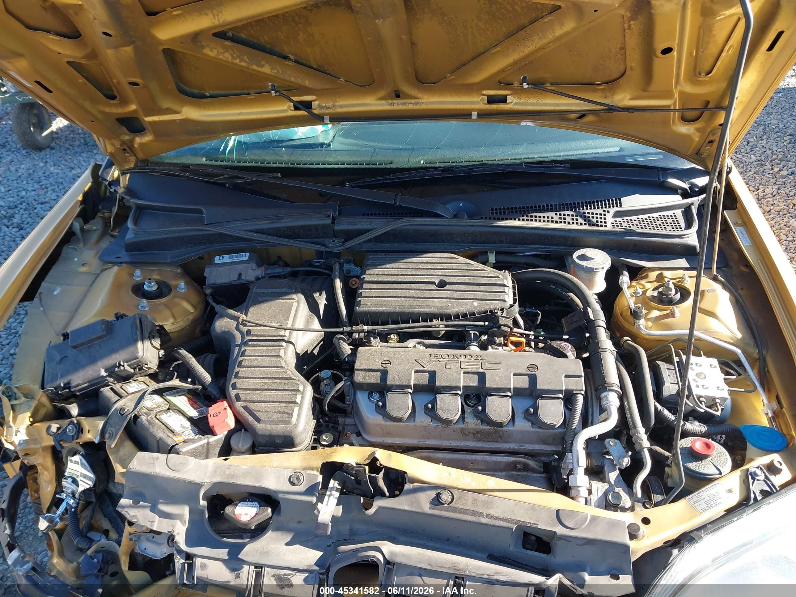 2001 Honda Civic Ex Gold vin: 1HGEM22901L004844