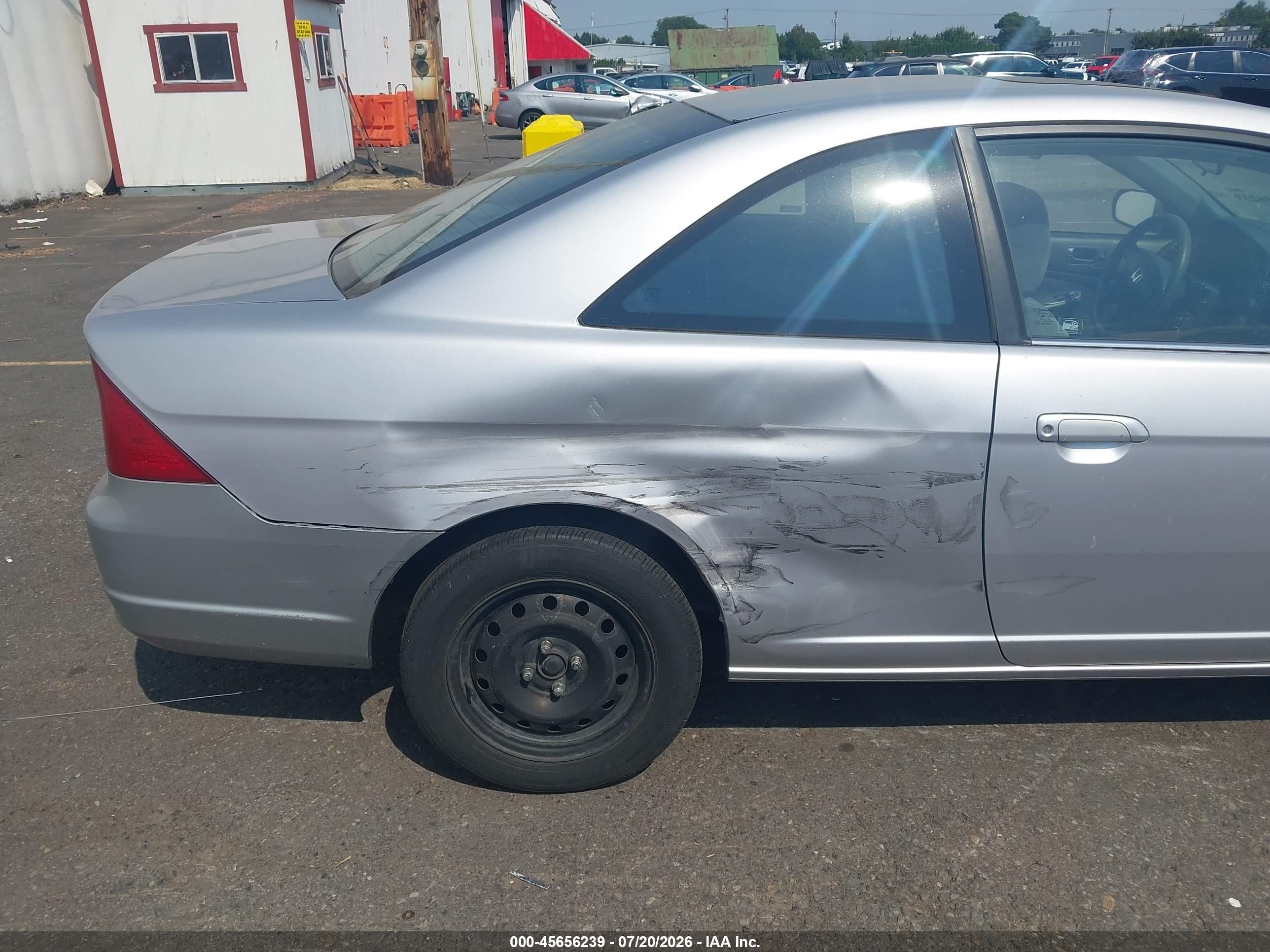 2001 Honda Civic Ex Silver vin: 1HGEM22901L016718