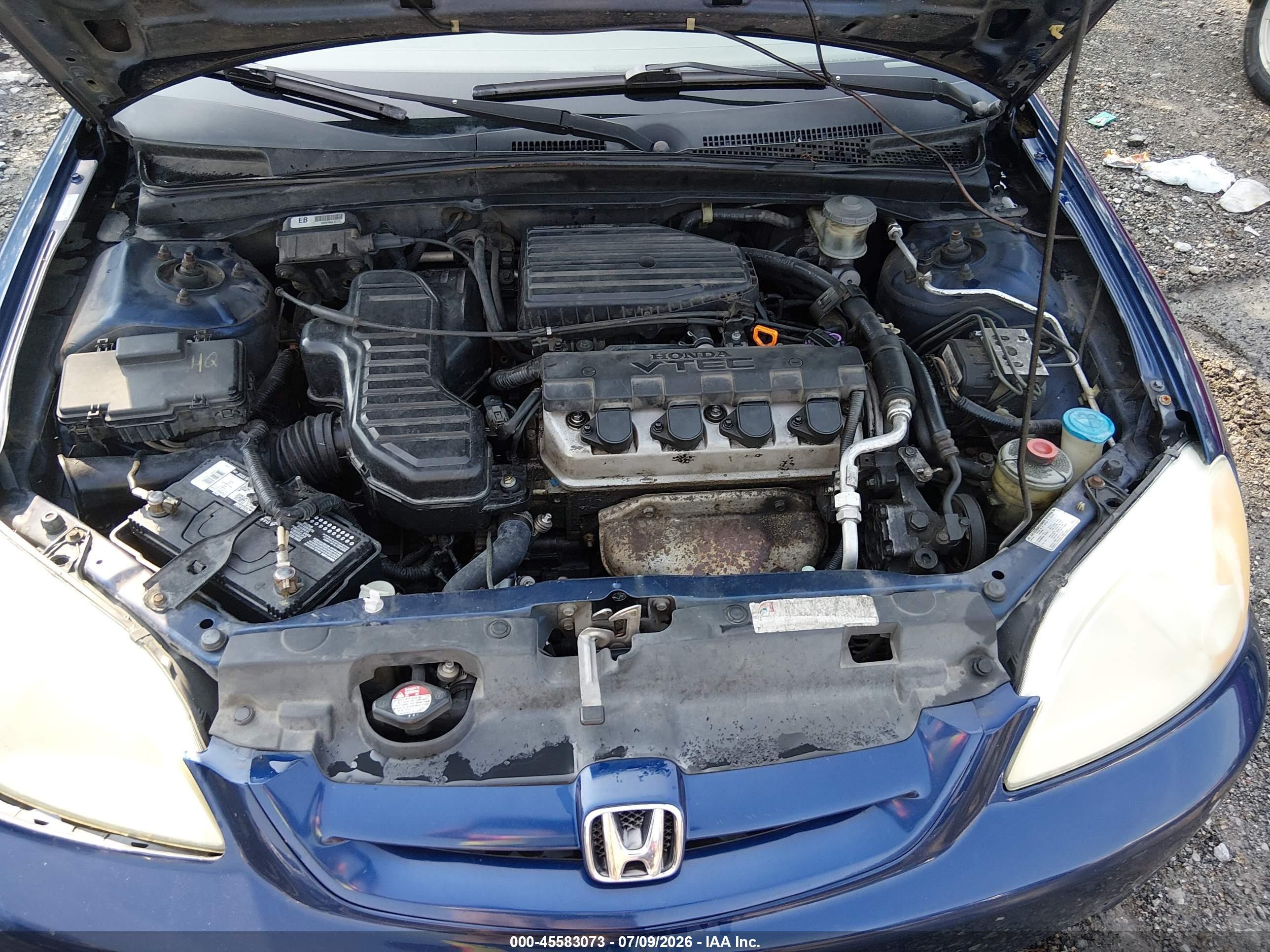 2002 Honda Civic Ex Beige vin: 1HGEM22902L032743