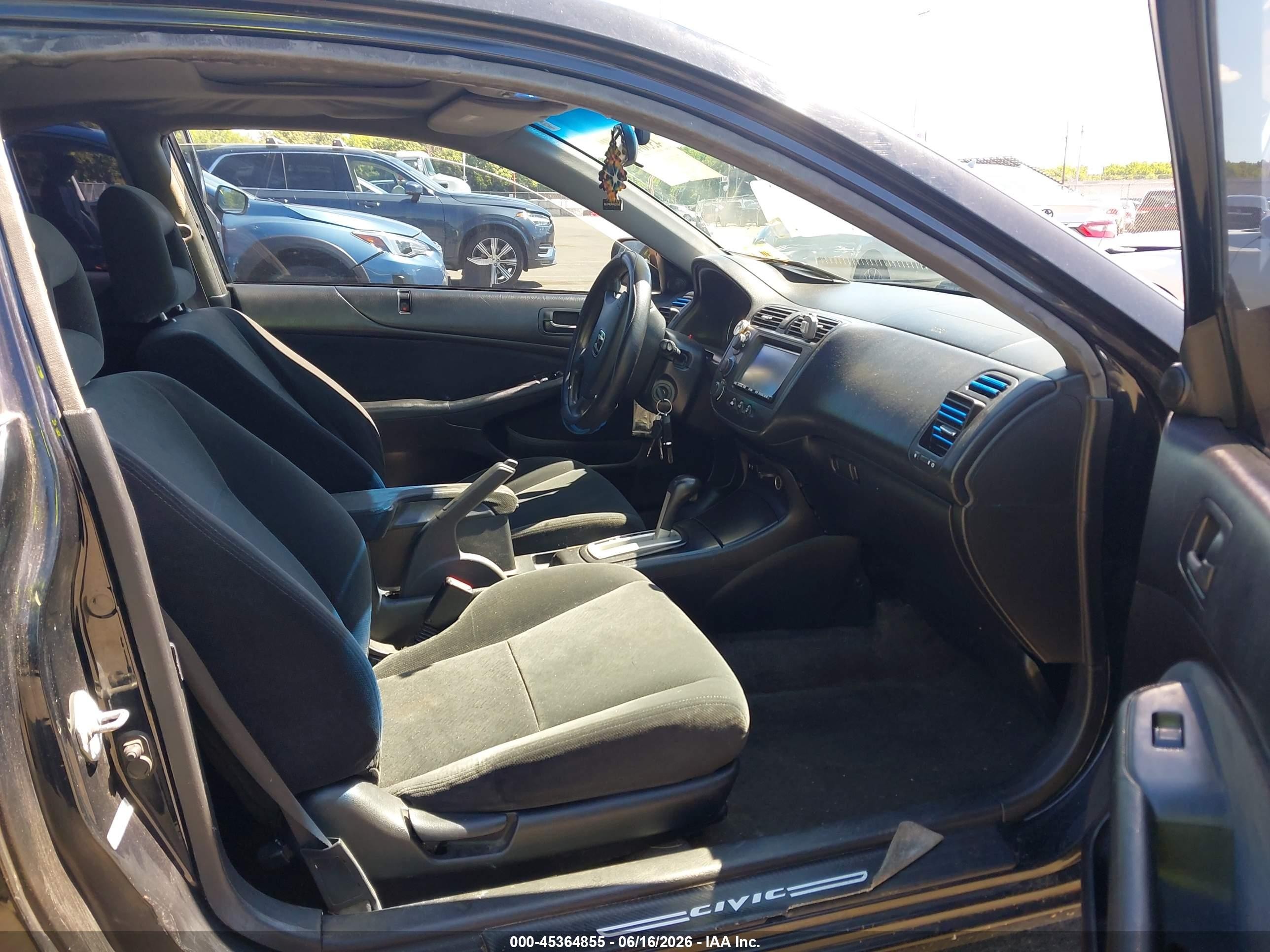 2003 Honda Civic Ex Black vin: 1HGEM22903L060785