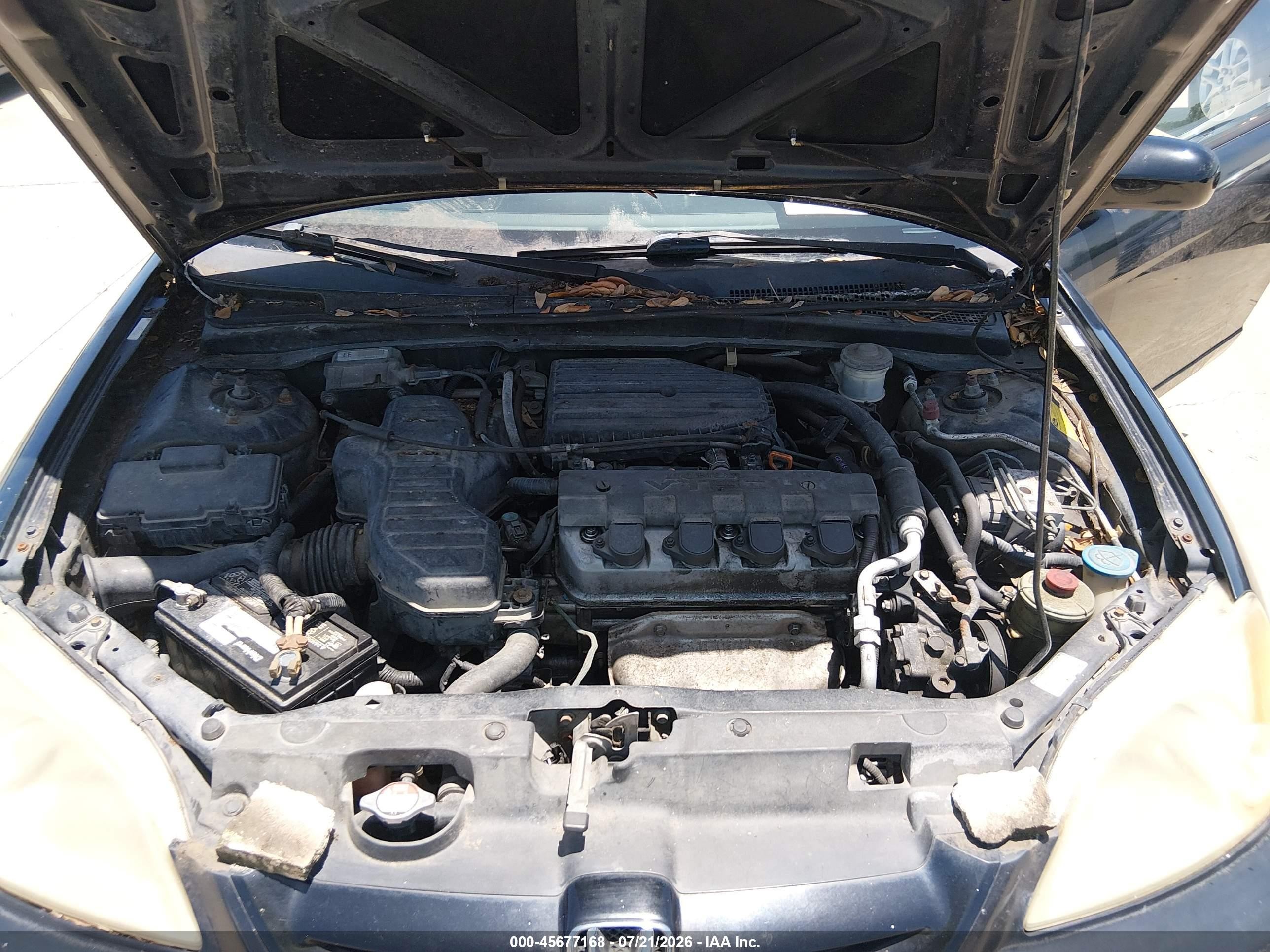 2003 Honda Civic Ex Black vin: 1HGEM22903L086108