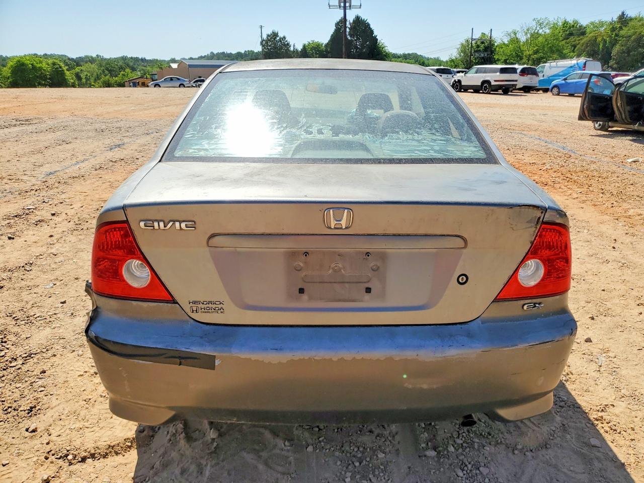 2004 Honda Civic Ex Gray vin: 1HGEM22904L014651