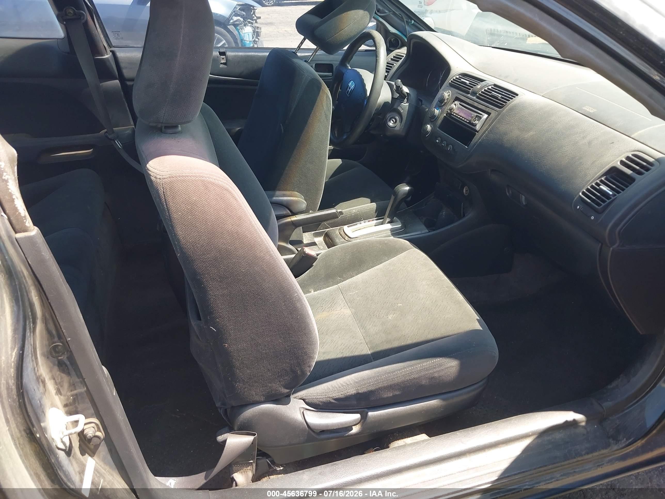 2005 Honda Civic Ex Black vin: 1HGEM22905L013825