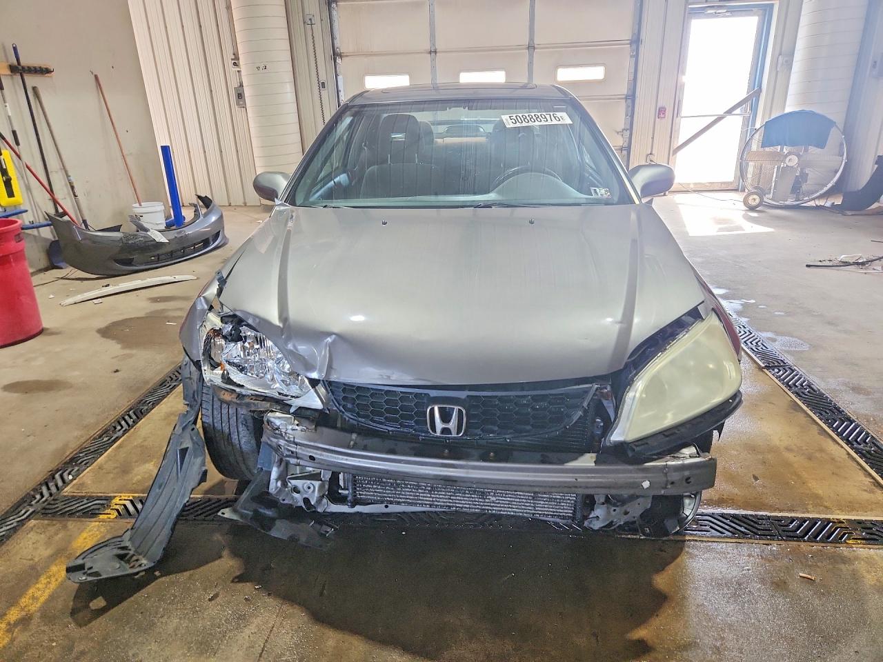 2005 Honda Civic Ex Gray vin: 1HGEM22905L021391