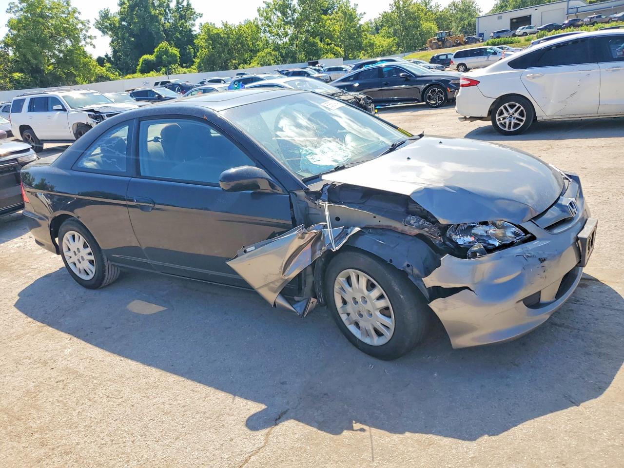 2005 Honda Civic Ex Черный vin: 1HGEM22905L033816