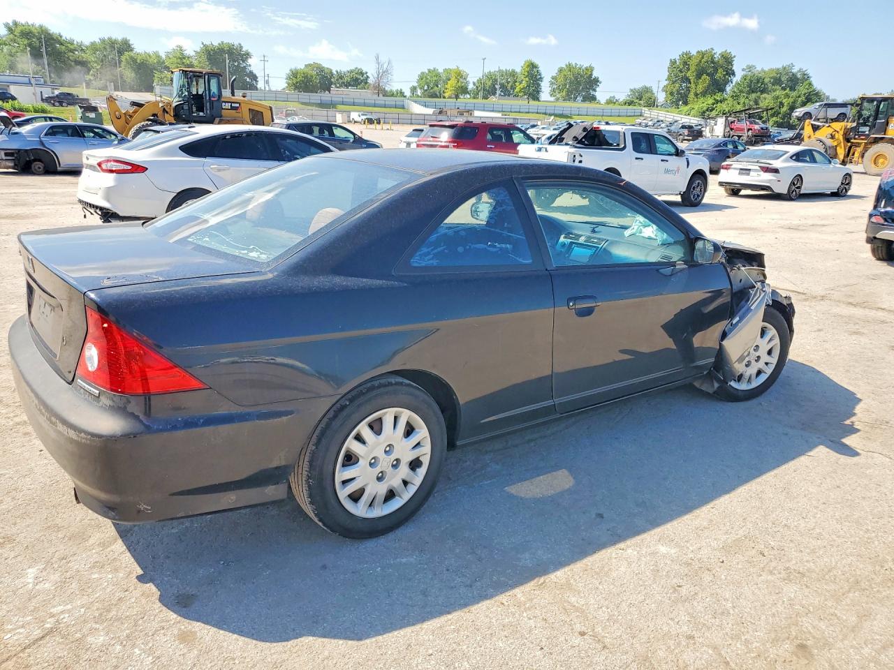 2005 Honda Civic Ex Черный vin: 1HGEM22905L033816