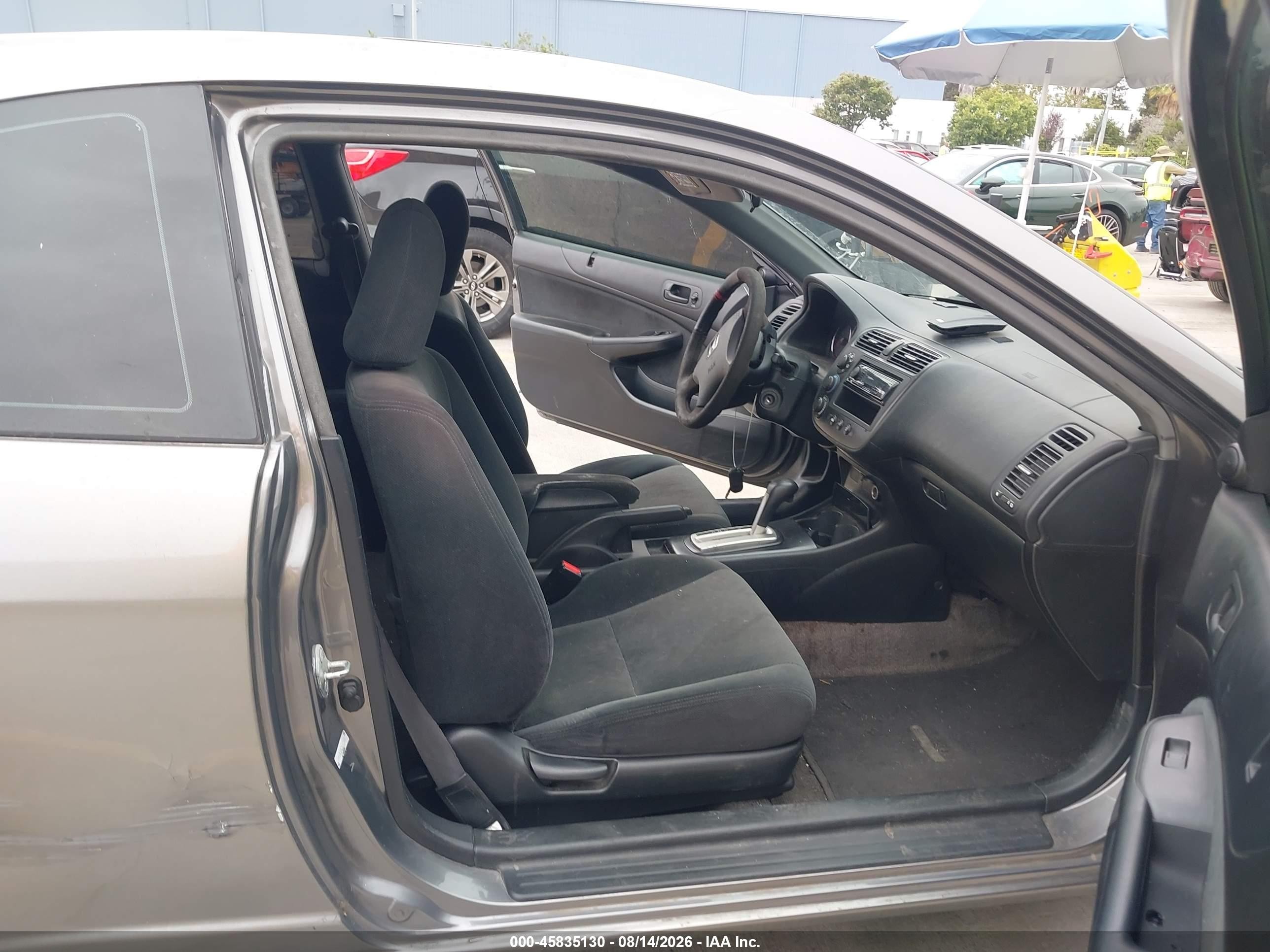 2005 Honda Civic Ex Gray vin: 1HGEM22905L077105
